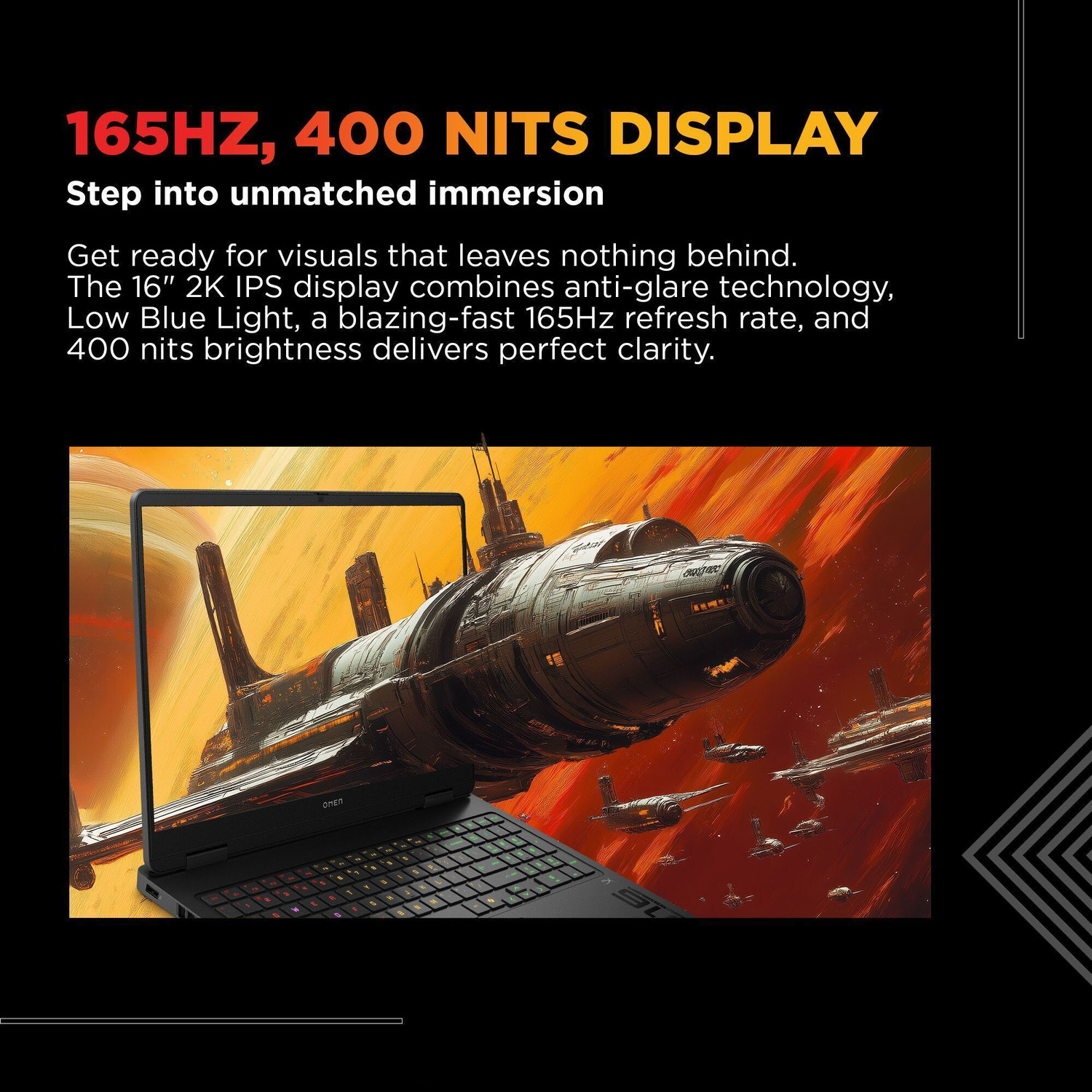 Image of HP OMEN (i7 14th Gen) Intel Core 7 240H - (24 GB /1 TB SSD /Windows 11 Home /8 GB Graphics /NVIDIA GeForce RTX 5050) 16-am0277TX Gaming Laptop