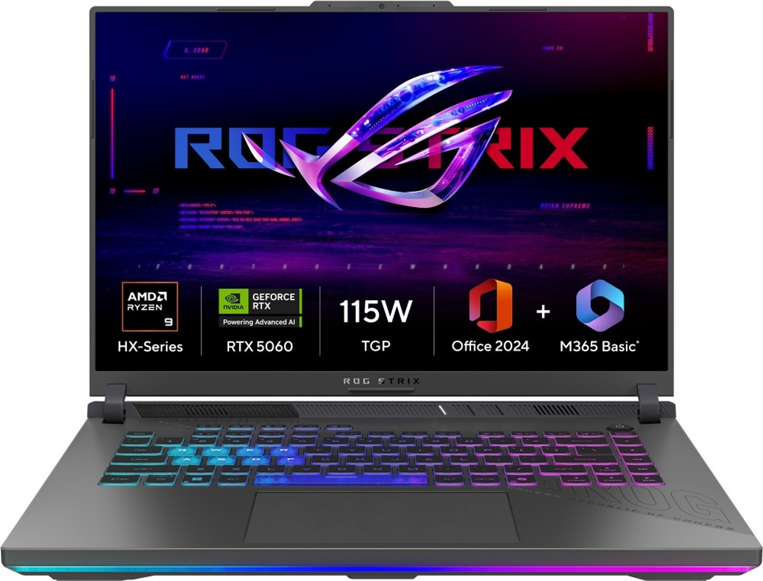 Image of ASUS ROG Strix G16 (2026) AMD Ryzen 9 16 Core 8940HX - (16 GB /1 TB SSD /Windows 11 Home /8 GB Graphics /NVIDIA GeForce RTX 5060 /300 Hz) G614PM-TS219WS Gaming Laptop