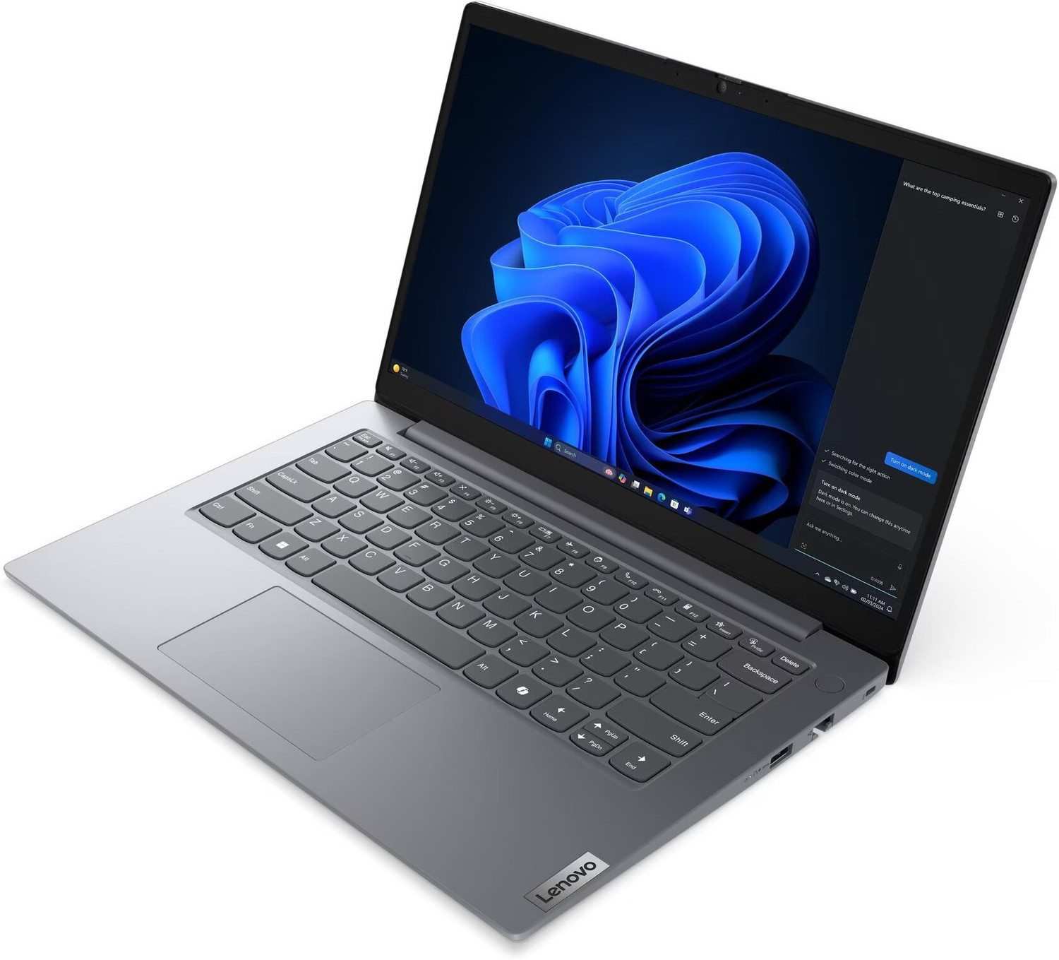 Image of Lenovo V 14 (2026) DDR5 5600Mhz Intel Core i3 13th Gen 1315U - (8 GB /512 GB SSD /Windows 11 Pro) V 14 - Copilot Key Thin and Light Laptop (14 inch, Luna Grey, 1.4 kg, With MS Office)