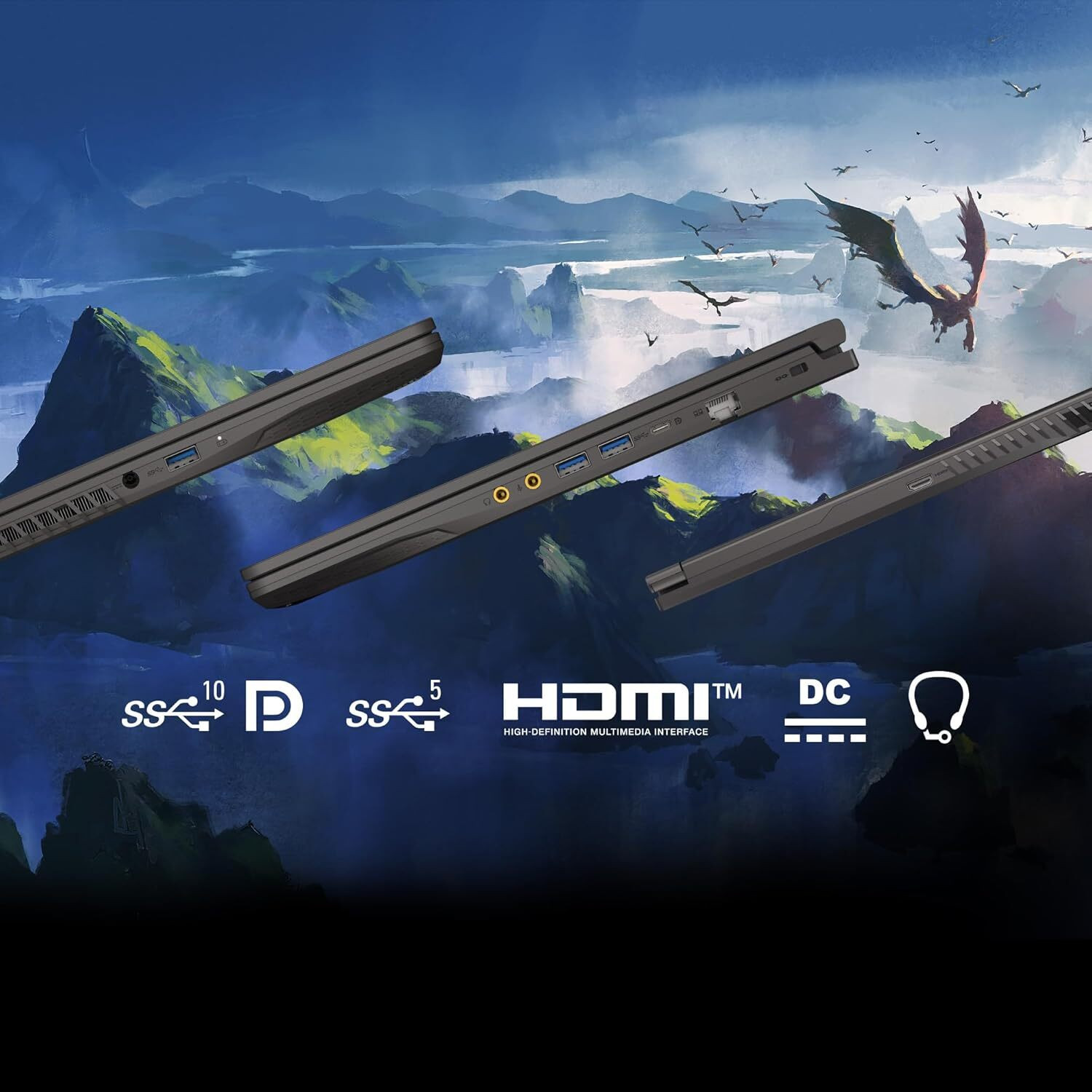 Image of MSI Thin A15 AMD Ryzen 5 Hexa Core 7th Gen 7535HS - (16 GB /512 GB SSD /Windows 11 Home /4 GB Graphics /NVIDIA GeForce RTX 3050 /144 Hz) Thin A15 B7UC-627IN Gaming Laptop