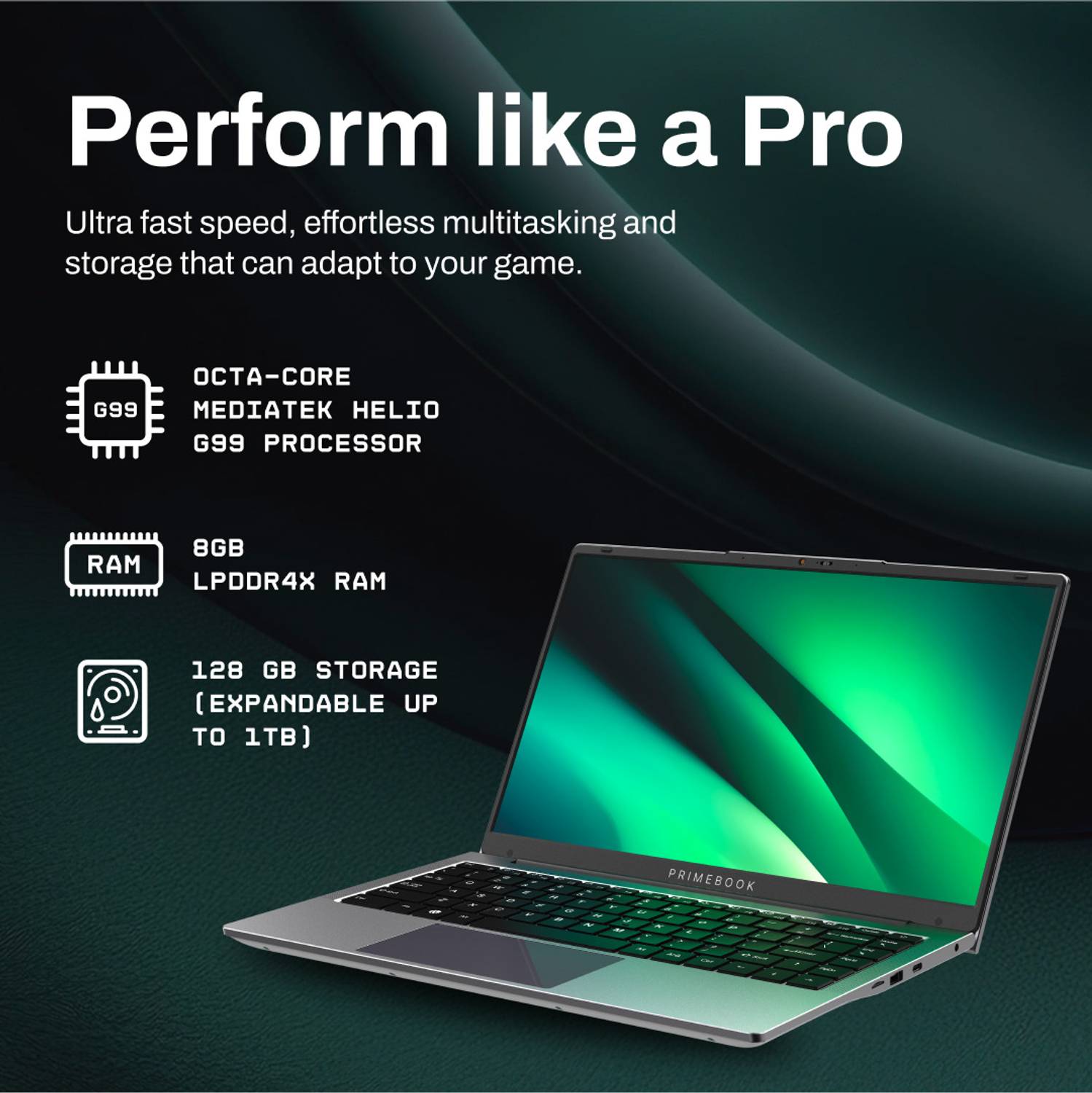 Primebook 2 Pro (2026) MediaTek Helio G99 8GB/128GB - Image 3