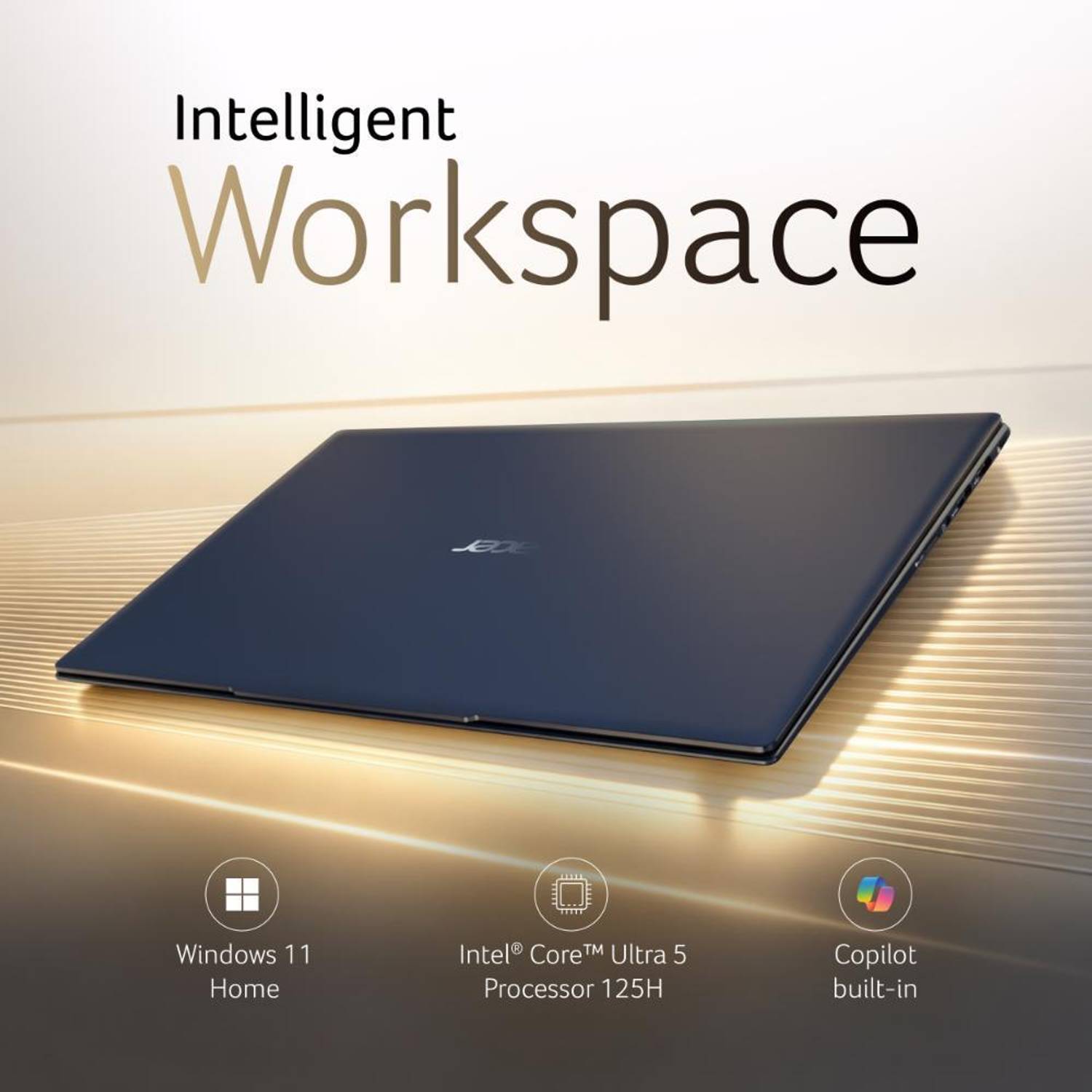 Acer Swift Pro (2026) Metal AI PC, Backlit Keyboard Intel Core Ultra 5 125H - (16 GB/512 GB SSD/Windows 11 Home) SFP14-55 Notebook - Image 3