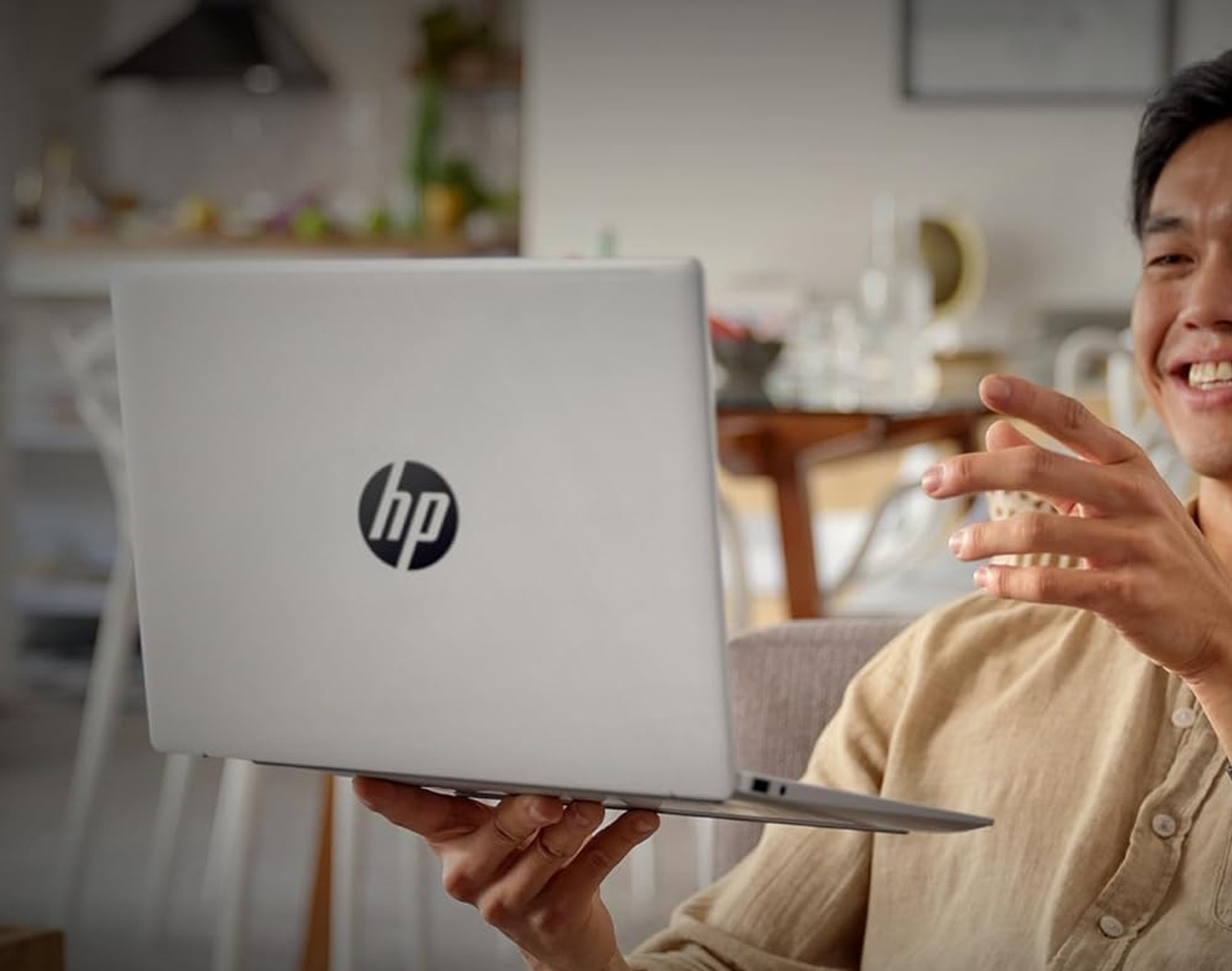 Image of HP HP Smartchoice OmniBook 5 AMD Ryzen 7 Ryzen AI 7 350 - (16 GB /512 GB SSD /Windows 11 Home) ag1048au Thin and Light Laptop