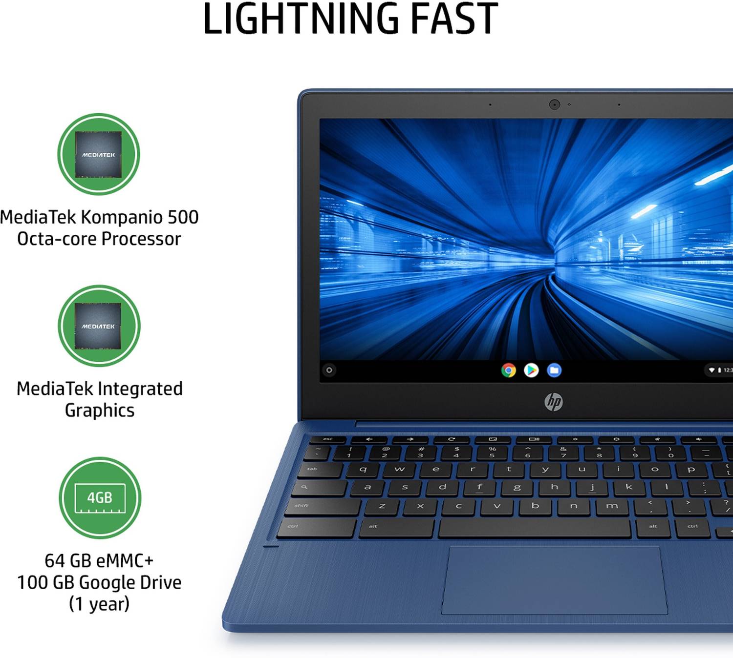 Chromebook本体 Chromebook HP HP Chromebook 14-inch HD Touchscreen Laptop, Intel Celeron N4000