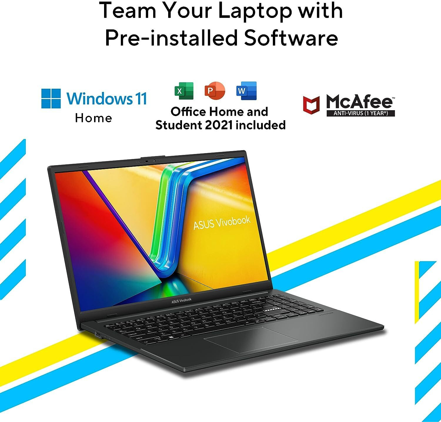 Image of ASUS Intel Core i3 13th Gen - (8 GB /512 GB SSD /Windows 11 Home) E1504GA-LK322WS Laptop