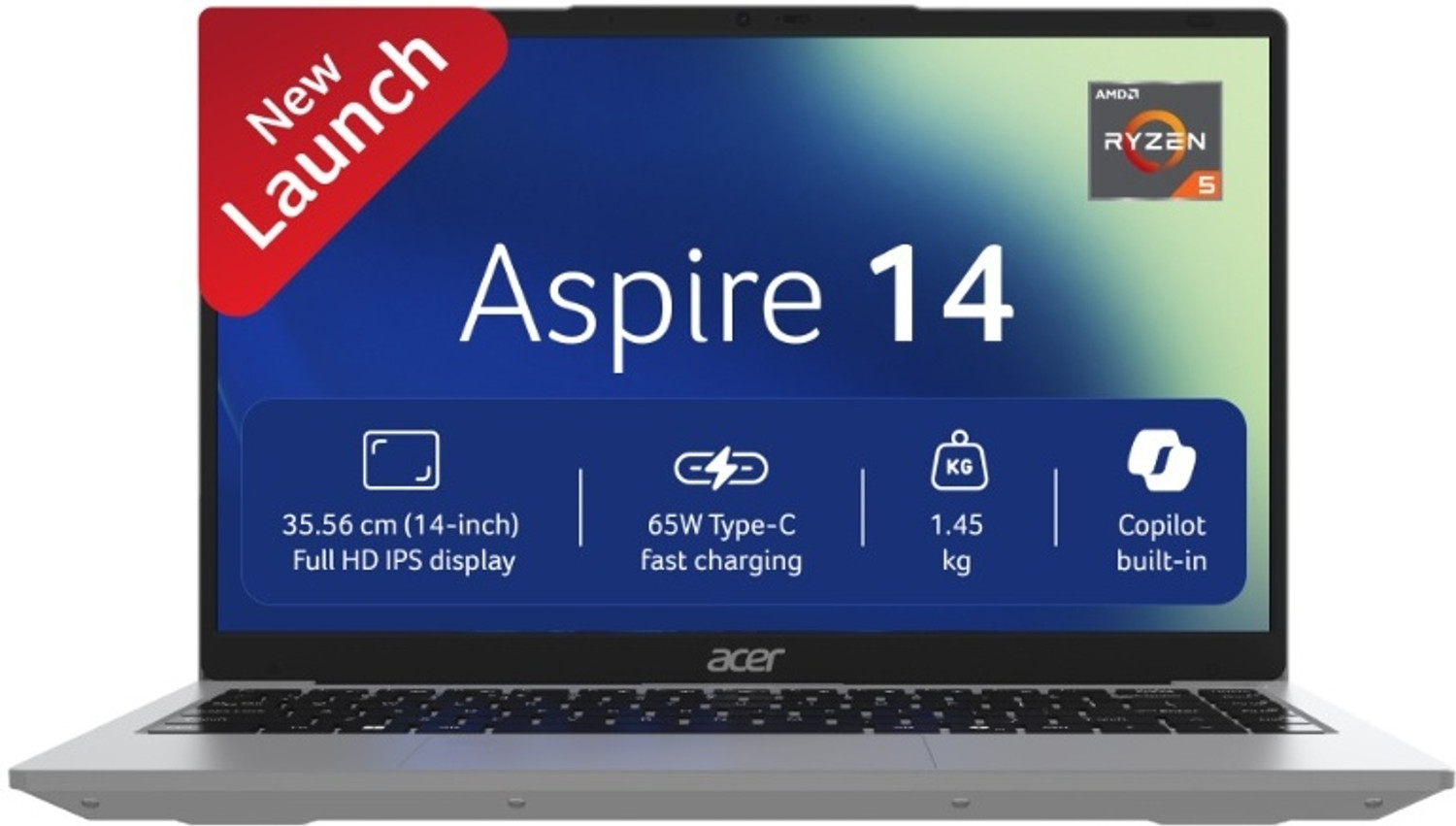 Image of Acer Aspire 14 AMD Ryzen 5 3500U - (8 GB /512 GB SSD /Windows 11 Home) AS14-39 Notebook