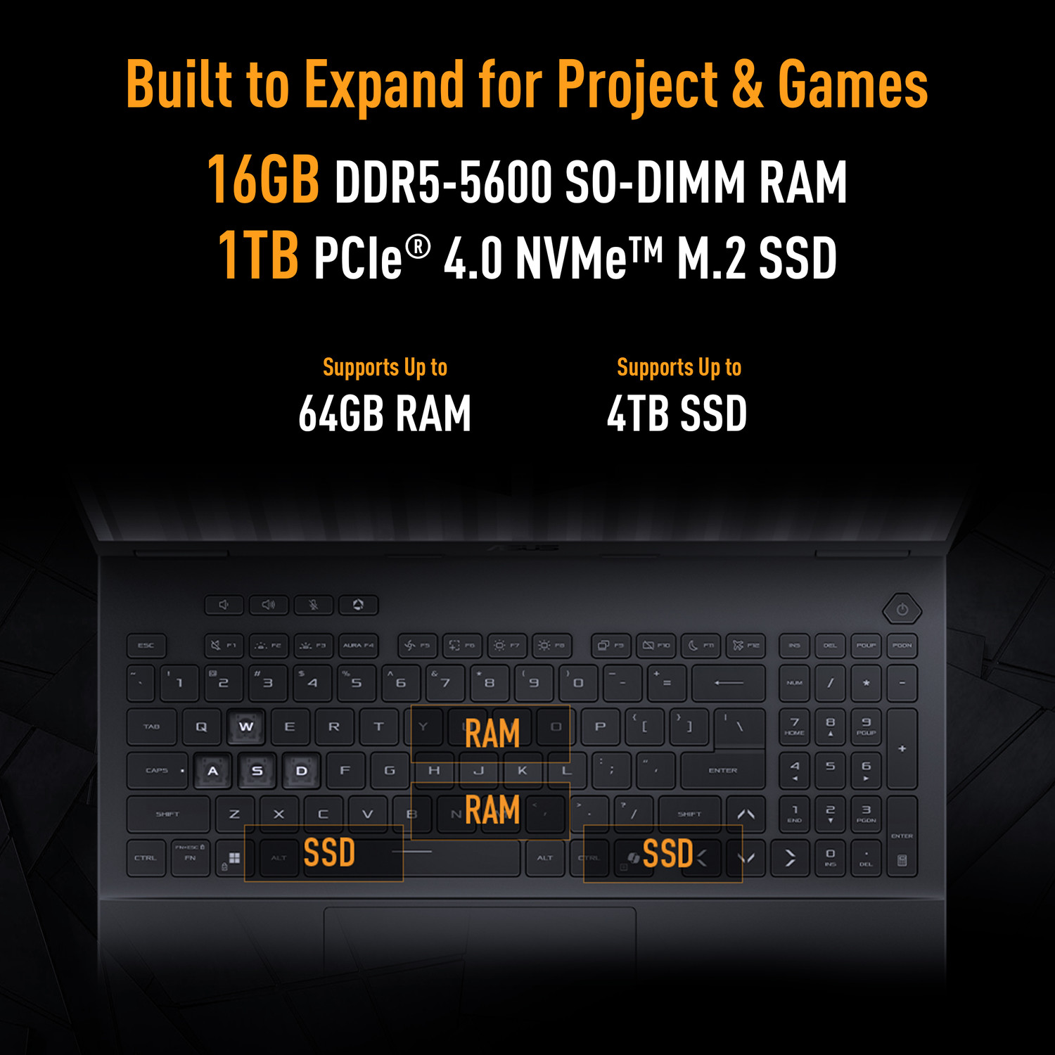 Image of ASUS ASUS TUF Gaming F16 (2026) Intel Core i7 14th Gen 14650HX - (16 GB /1 TB SSD /Windows 11 Home /8 GB Graphics /NVIDIA GeForce RTX 5050 /144 Hz) FX608JHI-TU225WS Gaming Laptop