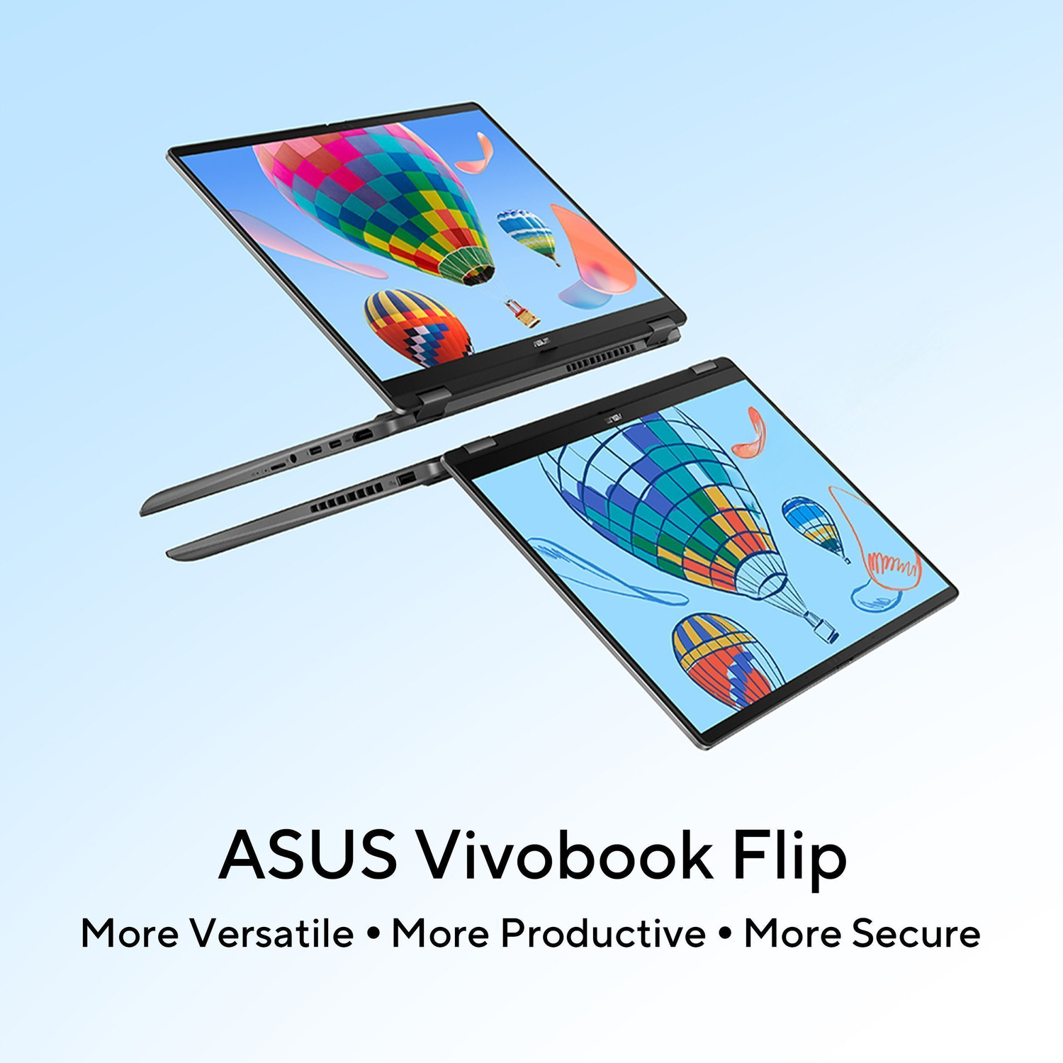 Image of ASUS Vivobook 14 Flip OLED (2025) with Touch Screen, Backlit Keyboard, Intel Core Ultra 5 226V - (16 GB /512 GB SSD /Windows 11 Home) TP3407SA-QL024WS 2 in 1 Laptop