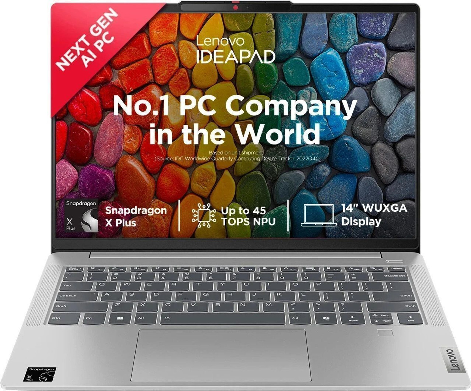 Image of Lenovo IdeaPad Slim 5 Co-Pilot Next Gen AI PC Full Metal with 1Yr ADP Snapdragon X Plus - (16 GB /1 TB SSD /Windows 11 Home) 14Q8X9 Thin and Light Laptop