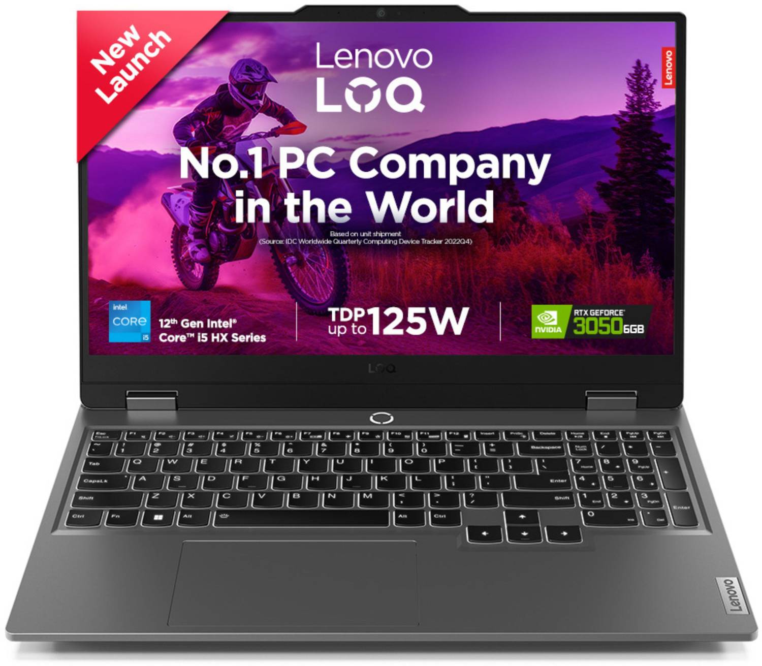 Lenovo LOQ Intel Core i5 12th Gen 12450HX - (16 GB/512 GB SSD/Windows 11 Home/6 GB Graphics/NVIDIA GeForce RTX 3050/144 Hz) 83GS00PJIN Gaming Laptop