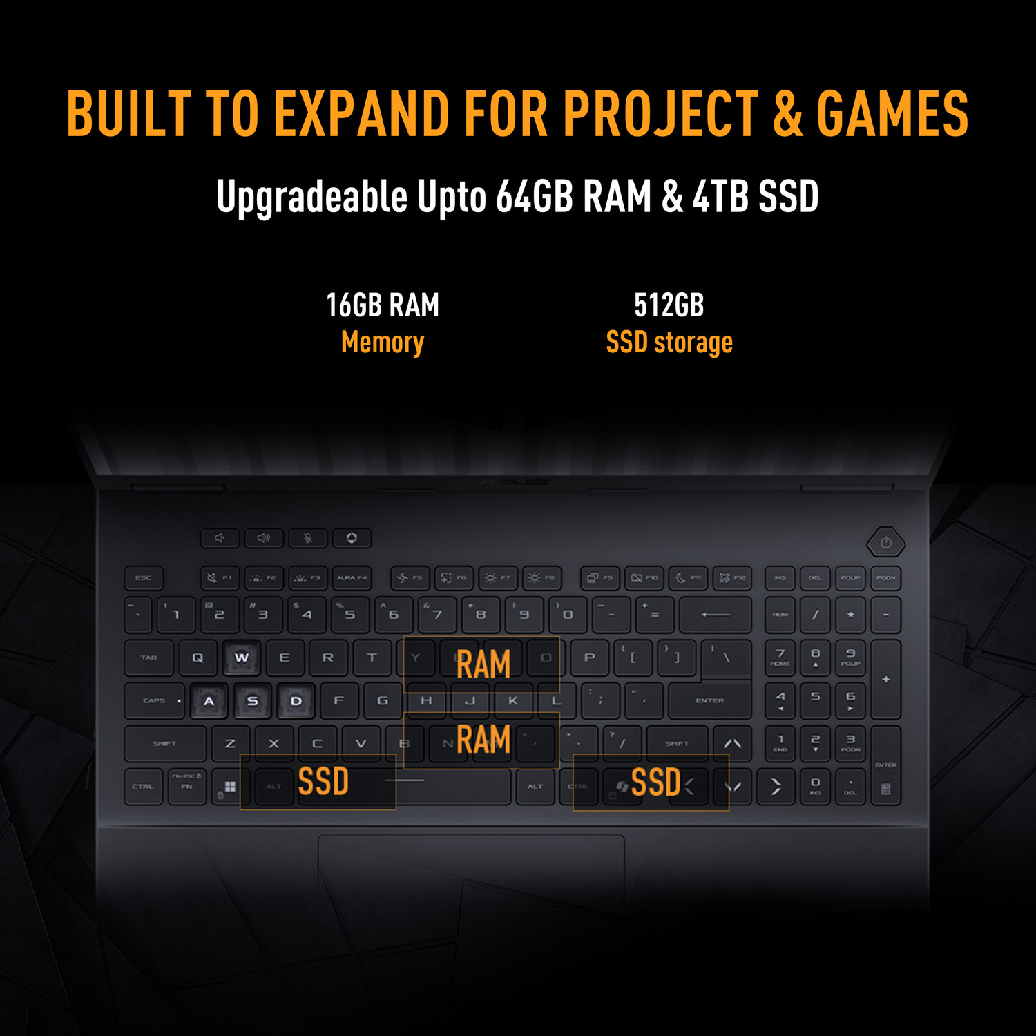 Image of ASUS TUF Gaming F16 (2026) Intel Core i5 14th Gen 14450HX - (16 GB /512 GB SSD /Windows 11 Home /8 GB Graphics /NVIDIA GeForce RTX 5050 /144 Hz) FX688JHI-TU364WS Gaming Laptop