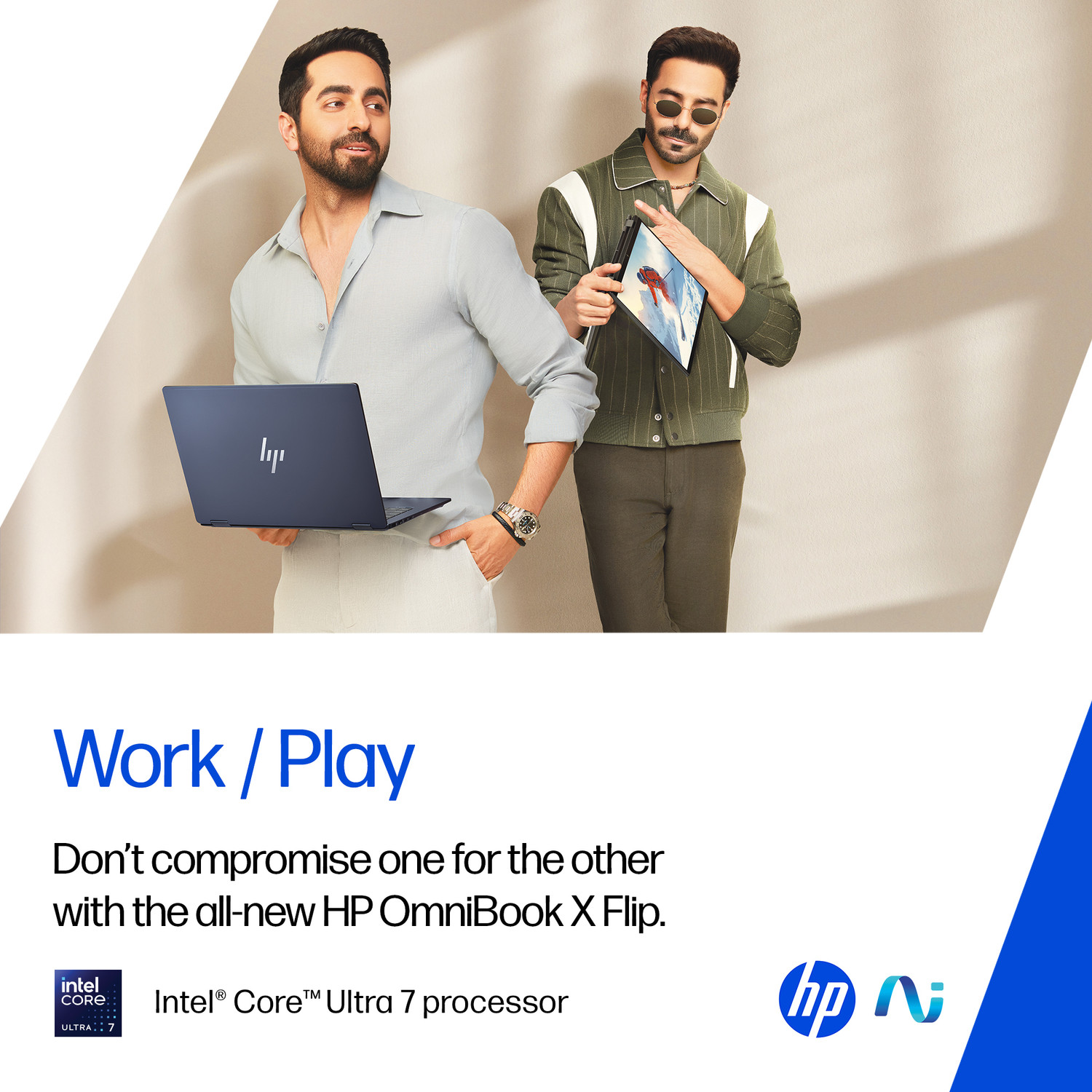 Image of HP 14 Intel Core Ultra 7 256V - (16 GB /1 TB SSD /Windows 11 Home) Omnibook X 14-fm0100TU Thin and Light Laptop