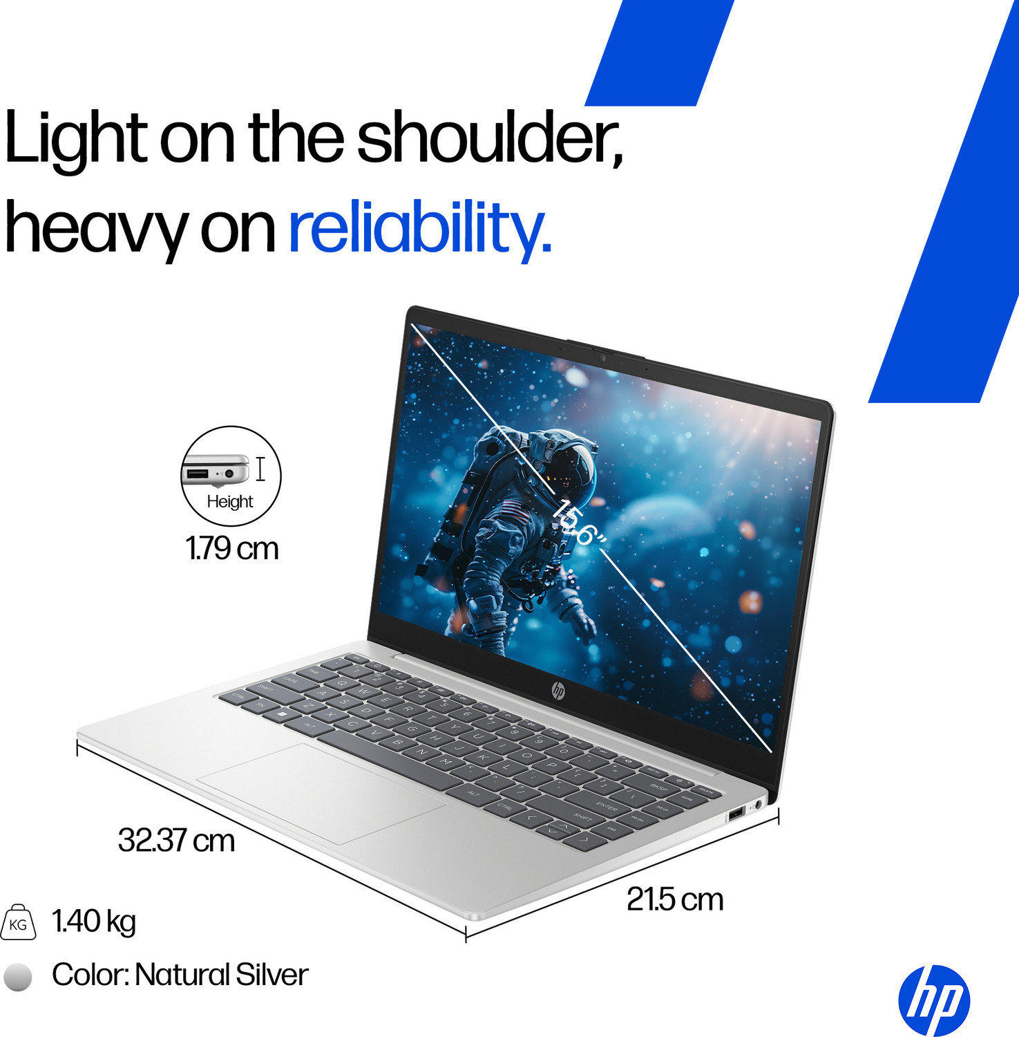 Image of HP 14 AI PC Intel Core Ultra 7 155H - (16 GB /1 TB SSD /Windows 11 Home) 14-ep1152TU Thin and Light Laptop