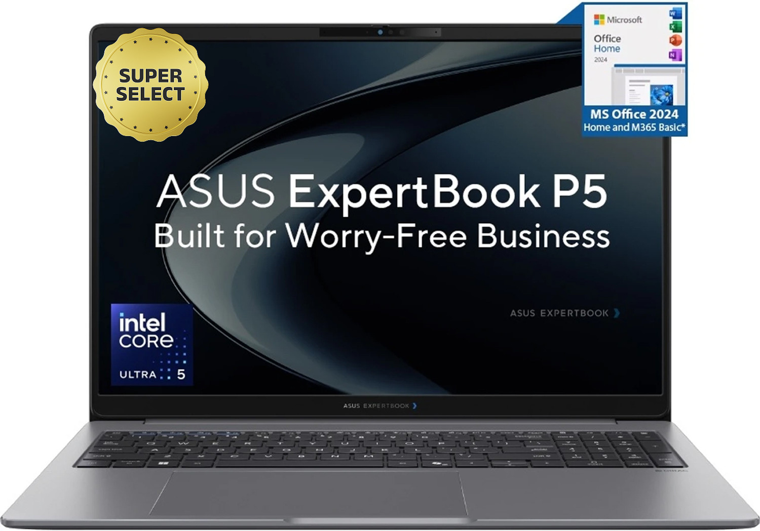 Image of ASUS ExpertBook P5 with Full Metal OLED AI PC 1 Yr ADP Intel Core Ultra 5 225H - (16 GB /512 GB SSD /Windows 11 Home) P5606CCA-SH0061WS Thin and Light Laptop