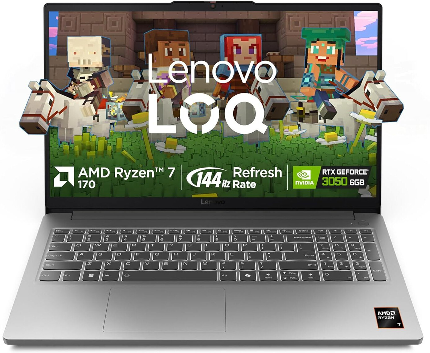 Image of Lenovo AMD Ryzen 7 Octa Core Ryzen 7 170 - (16 GB /512 GB SSD /Android 11 /6 GB Graphics) LOQ Essential. 2 in 1 Laptop