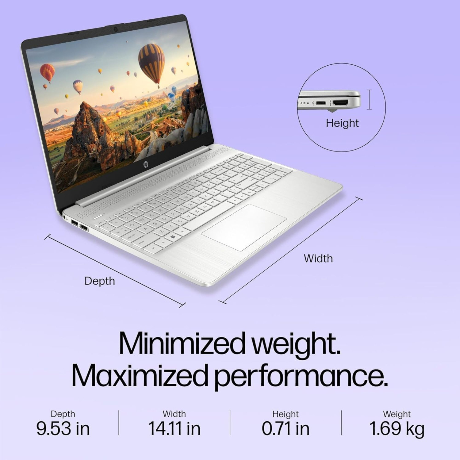 Image of HP FQ Series Intel Core i3 12th Gen 1215U - (8 GB /512 GB SSD /Windows 11 Home) 15s-FQ5326TU Thin and Light Laptop