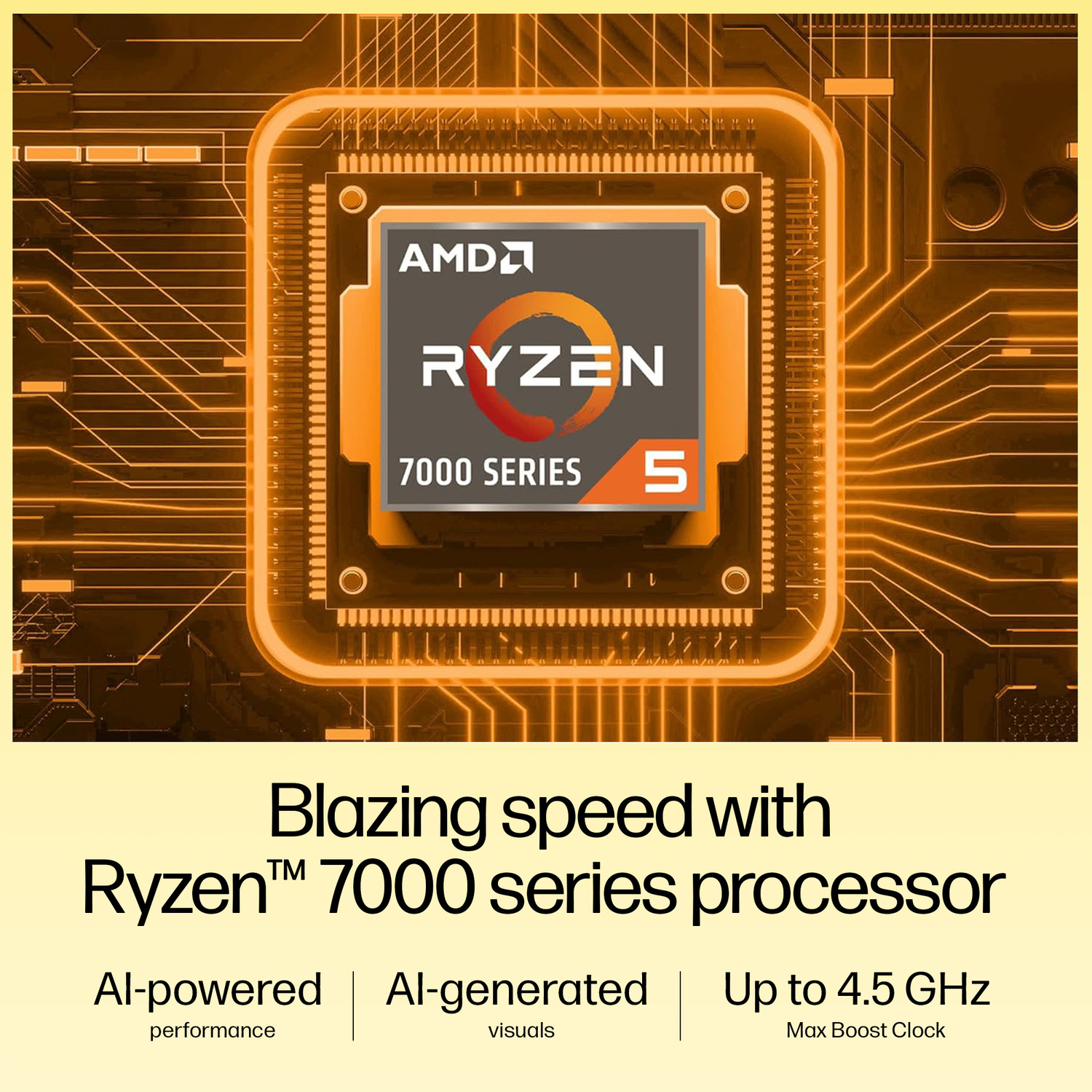 Image of HP AMD Ryzen 5 Hexa Core 7530U - (8 GB /512 GB SSD /Windows 11 Home) 15-fc0388AU Thin and Light Laptop