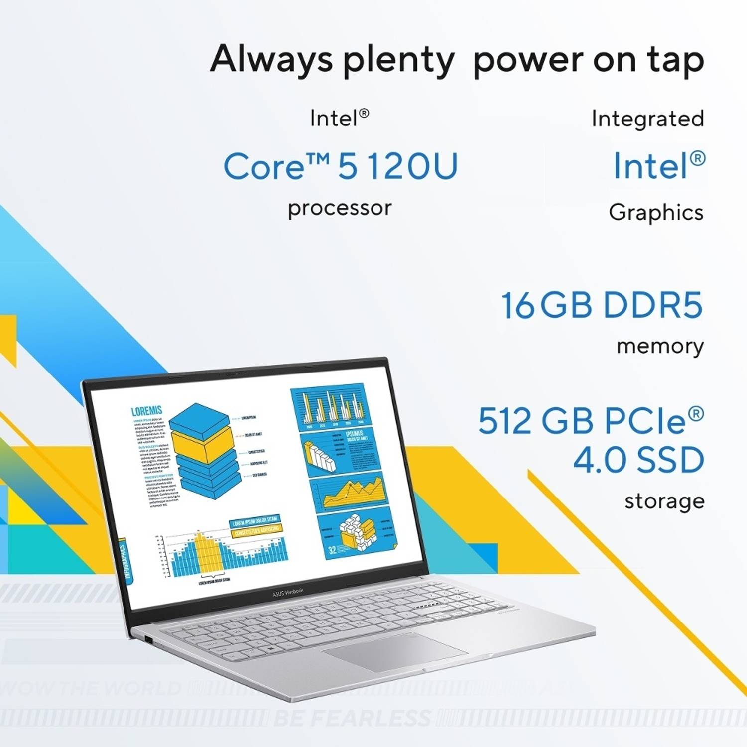 ASUS Vivobook 15 Intel Core 5 120U Thin and Light Laptop - Image 2