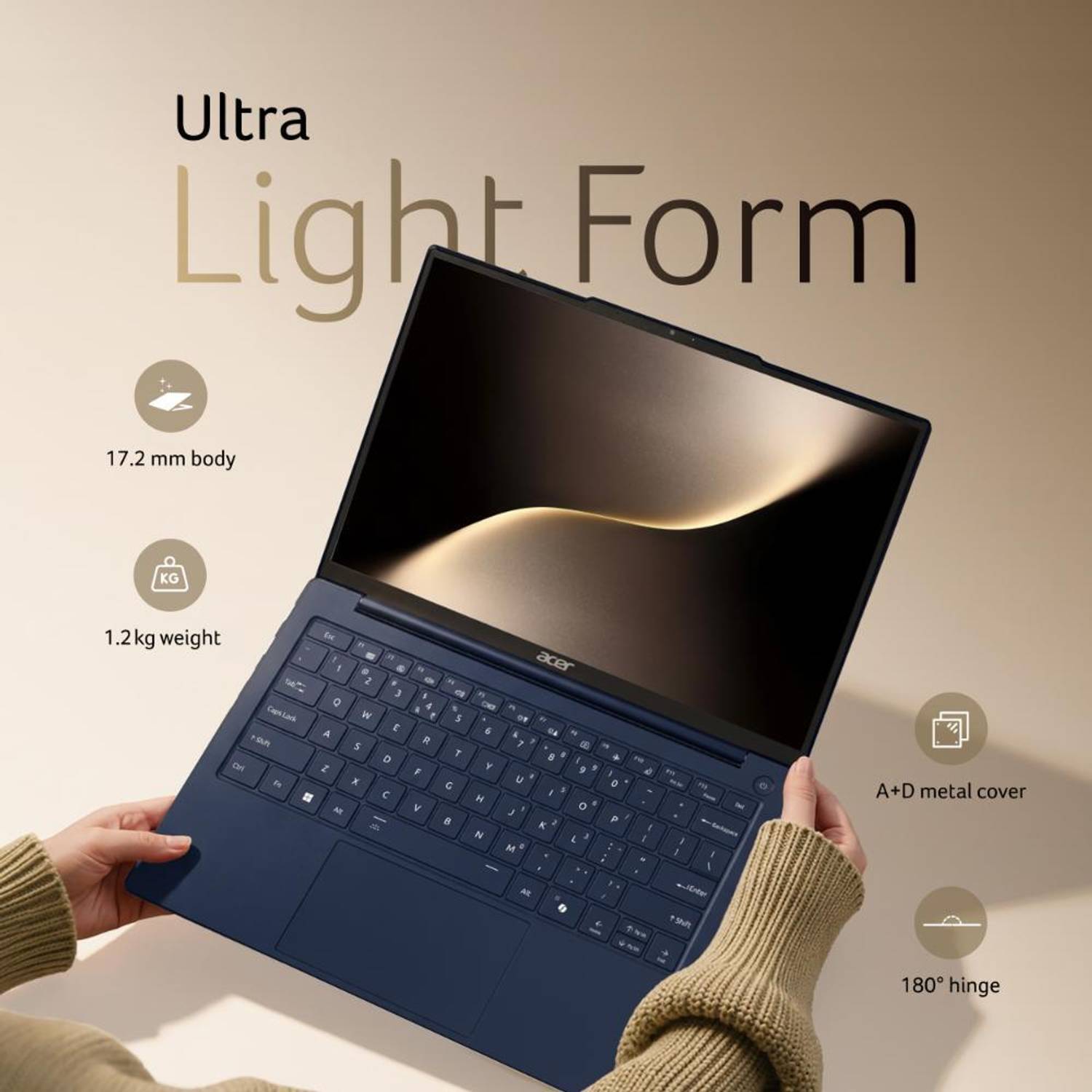 Acer Swift Pro (2026) Metal AI PC, Backlit Keyboard Intel Core Ultra 5 125H - (16 GB/512 GB SSD/Windows 11 Home) SFP14-55 Notebook - Image 5