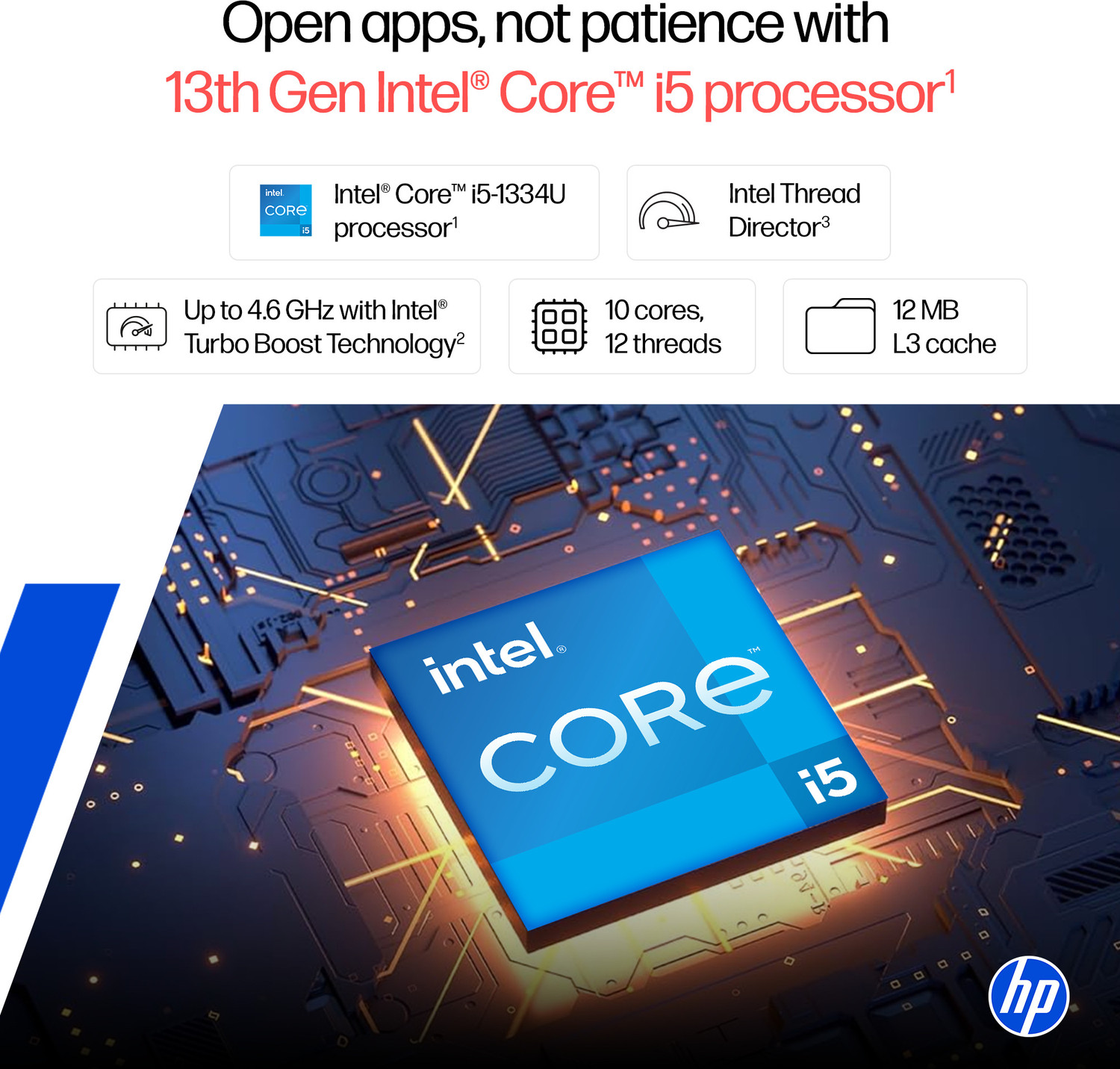 Image of HP Intel Core i5 13th Gen 1334U - (16 GB /1 TB SSD /Windows 11 Home) 15-fd0552TU Thin and Light Laptop