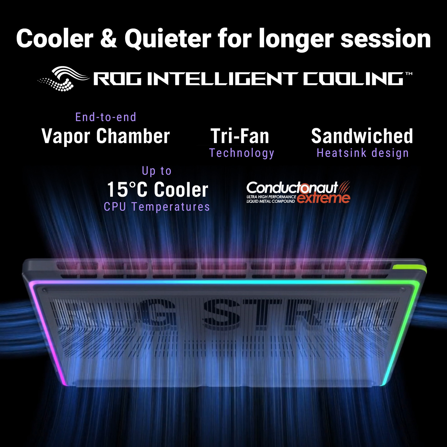 Image of ASUS ROG Strix G16 (2026) Intel Core Ultra 7 255HX - (16 GB /1 TB SSD /Windows 11 Home /8 GB Graphics /NVIDIA GeForce RTX 5060 /300 Hz) G615LM-TS268WS Gaming Laptop