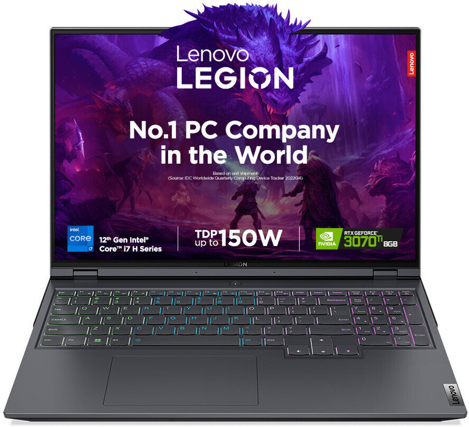 Image of Lenovo Legion 5 Pro Intel Core i7 12th Gen 12700H - (32 GB /1 TB SSD /Windows 11 Home /8 GB Graphics /NVIDIA GeForce RTX 3070) 16IAH7H Gaming Laptop