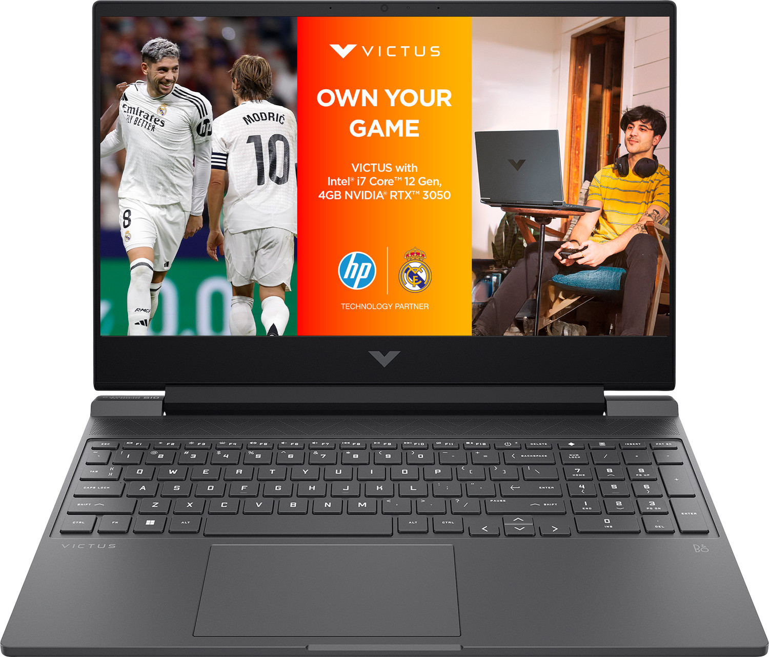 Image of HP Victus Gaming 15-With Backlit Intel Core i7 12th Gen - (16 GB /1 TB SSD /Windows 11 Home /4 GB Graphics /NVIDIA GeForce RTX NVIDIA GeForce RTX 3050) FA0187TX Gaming Laptop