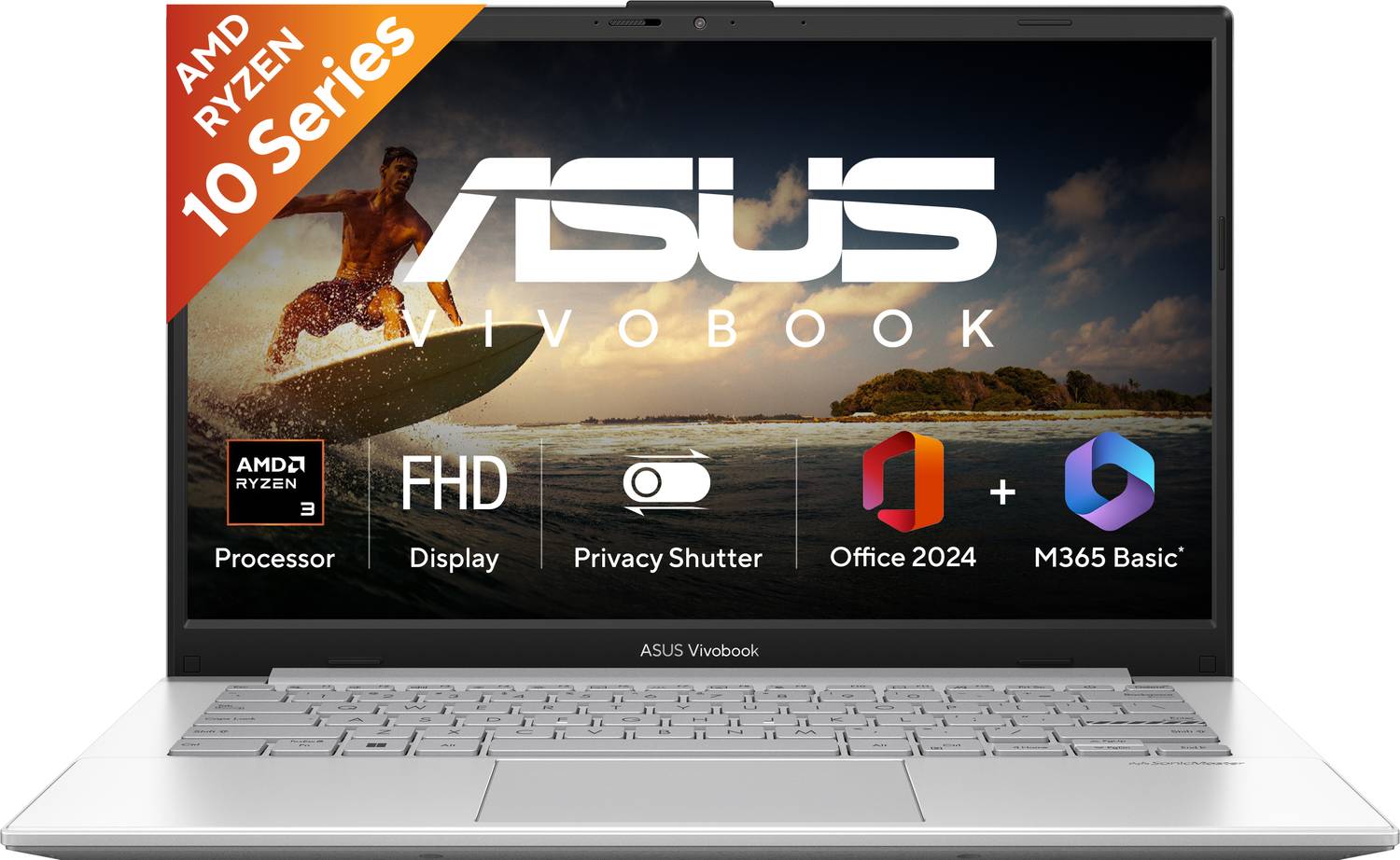 ASUS Vivobook Go 14 (2026) with Office 2024 + M365 Basic AMD Ryze
