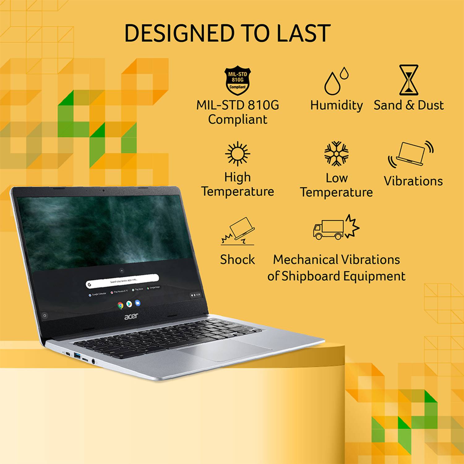 Acer Chromebook Intel Celeron N4500 8GB 128GB Silver - Image 2