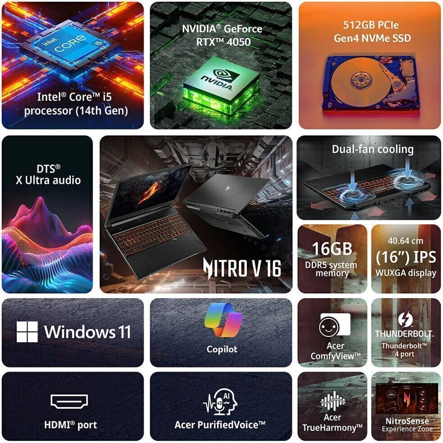 Acer Nitro V 14450HX 16GB 512GB SSD - Image 2