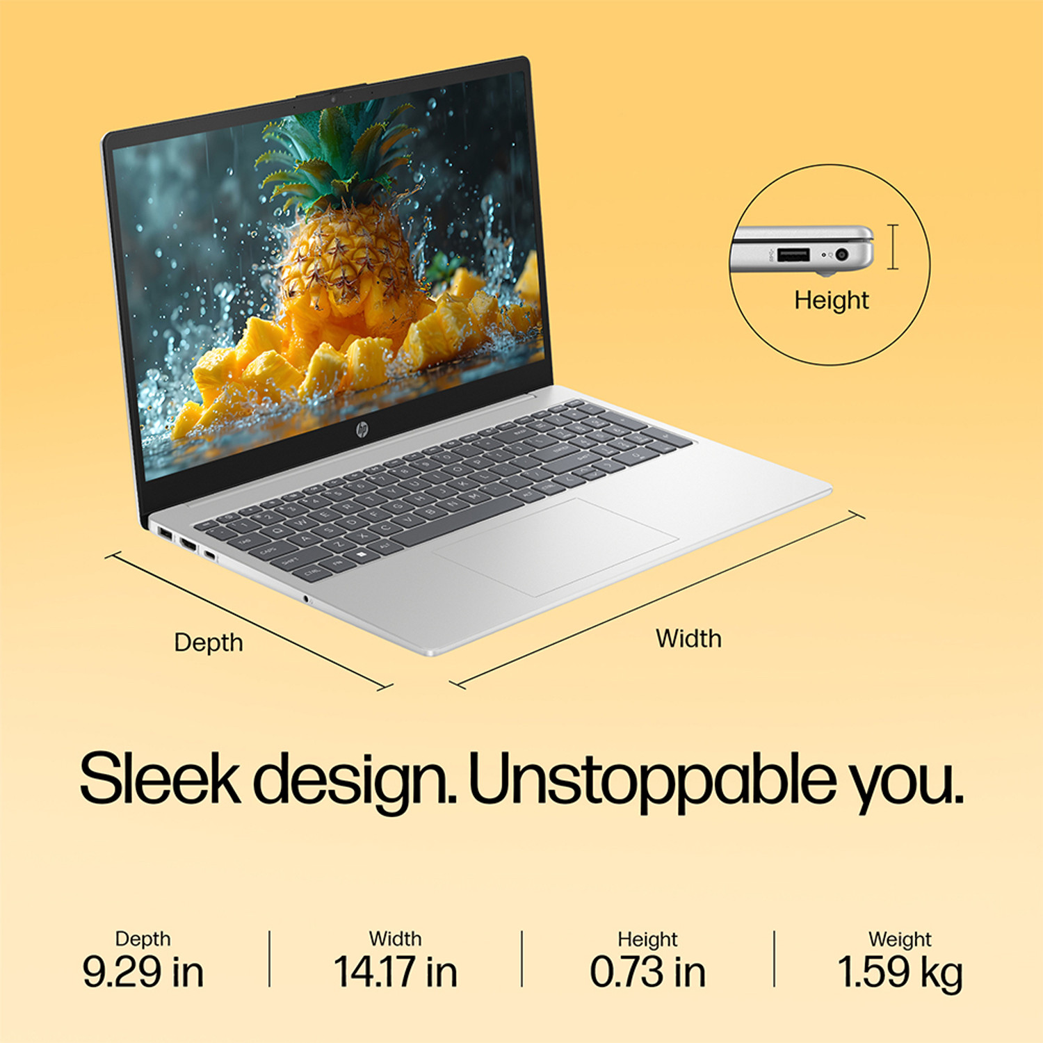 Image of HP AMD Ryzen 5 Hexa Core 7535HS - (8 GB /512 GB SSD /Windows 11 Home) 15-fc1004AU Thin and Light Laptop
