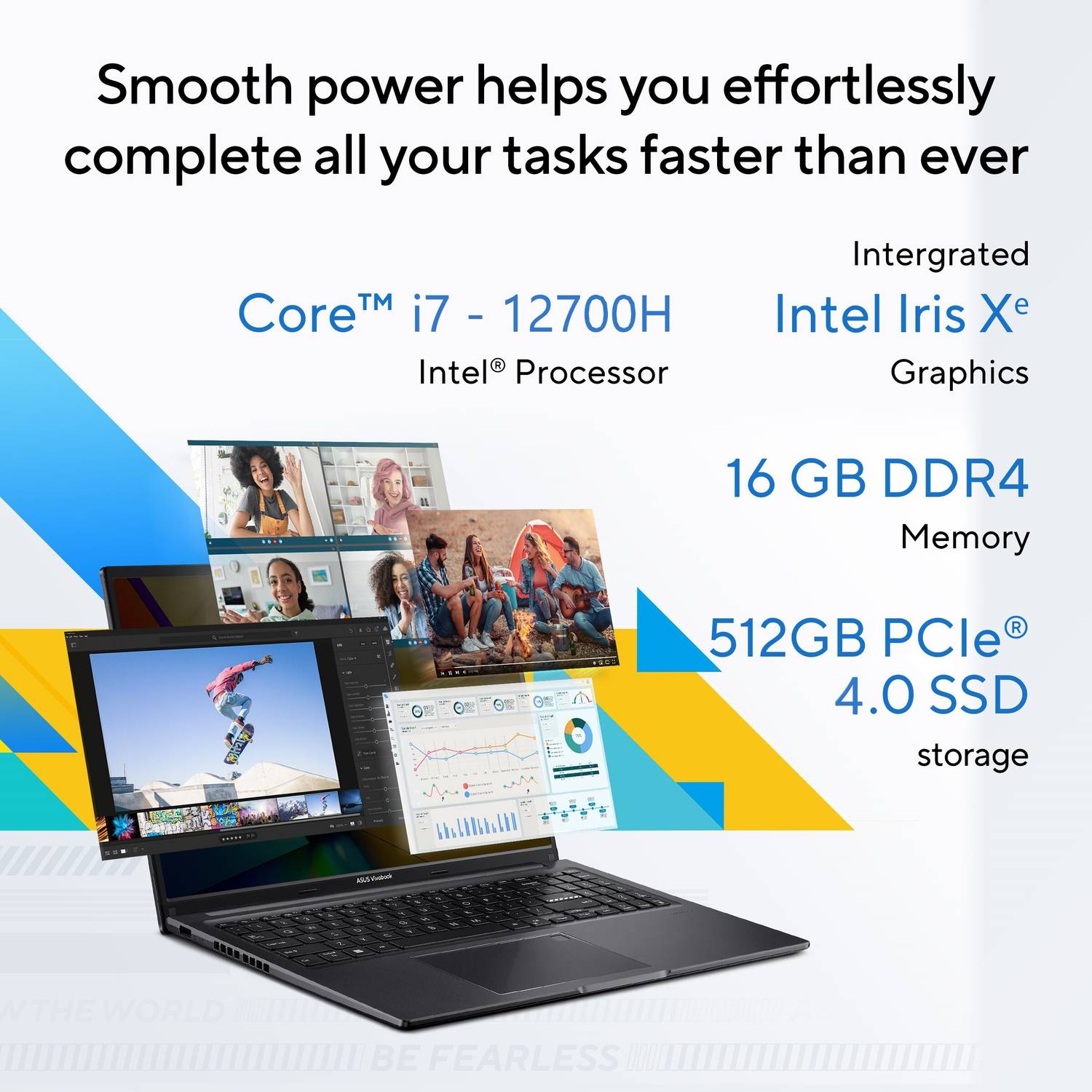 ASUS Intel Core i7 12th Gen 12700H - (16 GB/512 GB SSD/Windows 11