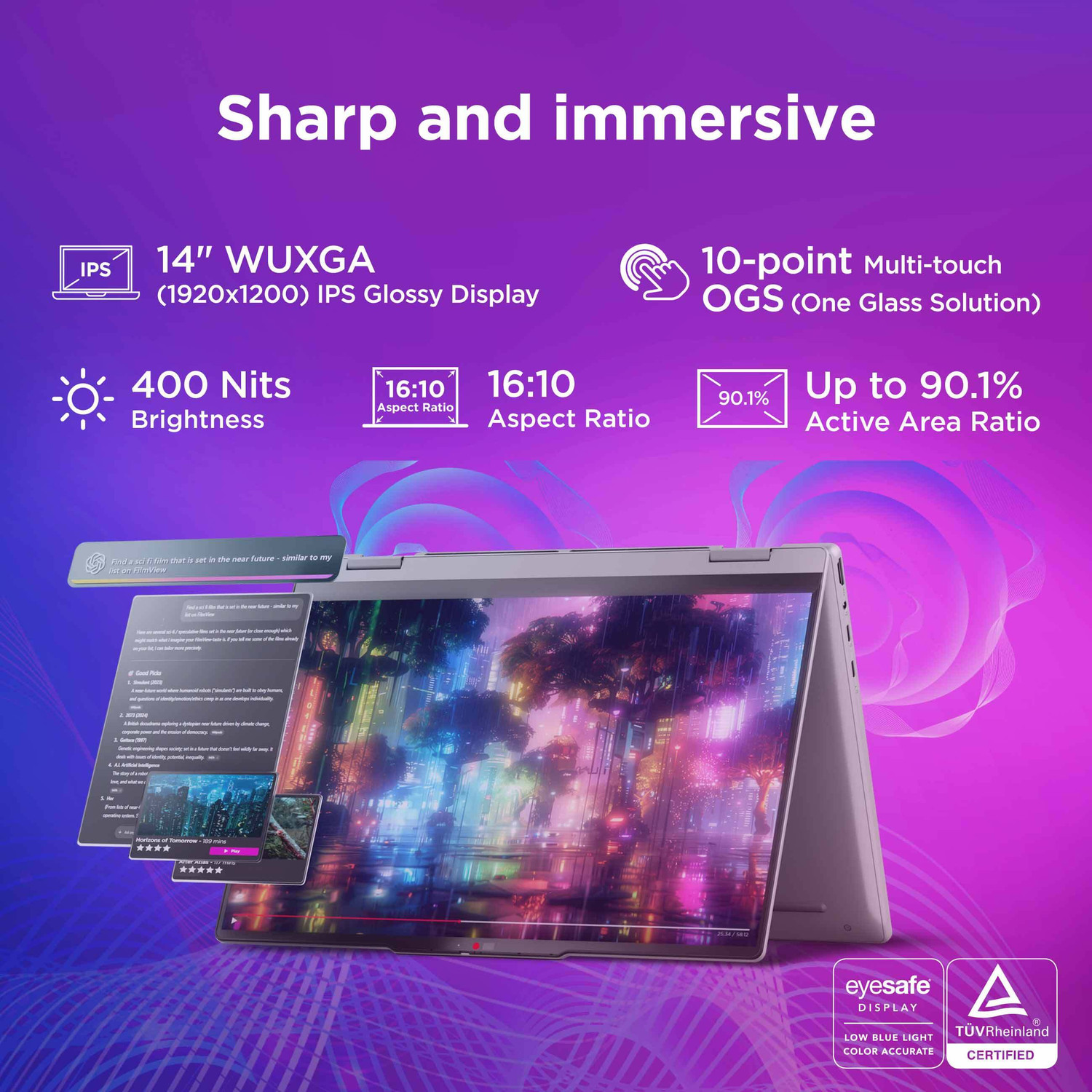 Image of Lenovo IdeaPad 5 2-in-1 (Gen 11) Next-Gen AI PC Intel Core Ultra 5 Series 3 322 - (16 GB /512 GB SSD /Windows 11 Home) IdeaPad 5 2-in-1 14IPH11 2 in 1 Laptop