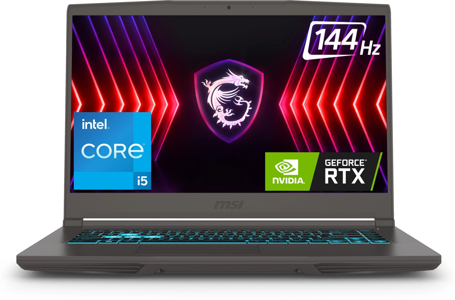 Image of MSI Thin 15 Intel Core i5 12th Gen 12450H - (16 GB /512 GB SSD /Windows 11 Home /4 GB Graphics /NVIDIA GeForce RTX 3050 /144 Hz) Thin 15 B12UC-1692IN Gaming Laptop