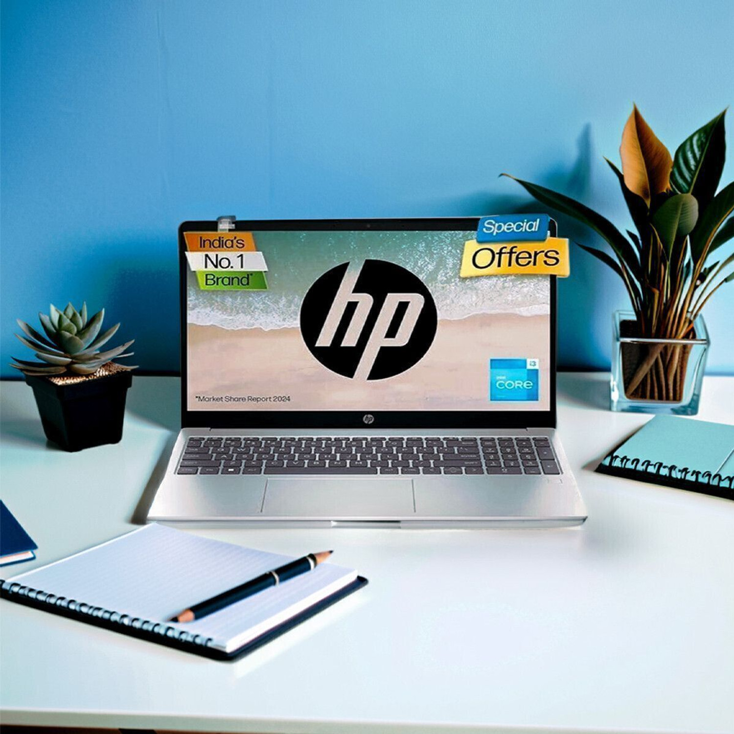 Image of HP Laptop Intel Core i3 13th Gen 1315U - (8 GB /512 GB SSD /Windows 11 Home) 15-fd0186TU Thin and Light Laptop