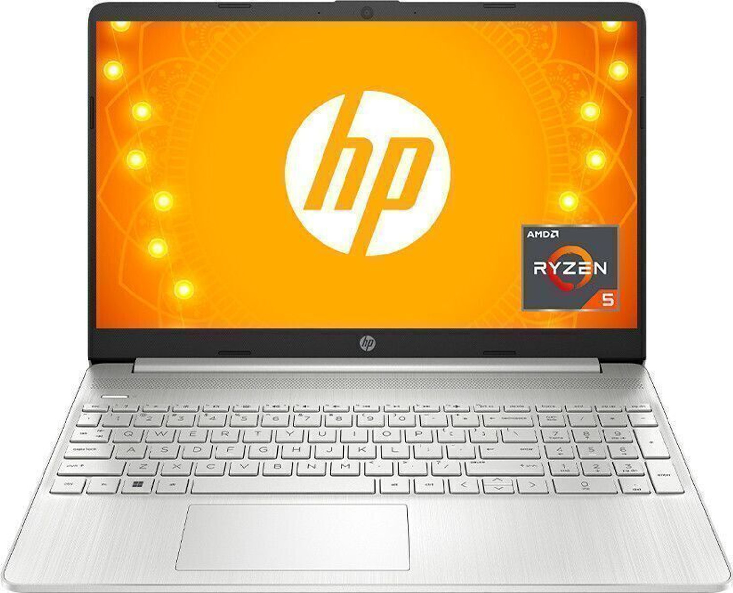 Image of HP AMD Ryzen 5 Hexa Core 5500U - (16 GB /512 GB SSD /Windows 11 Home) 15s- eq2182AU Thin and Light Laptop