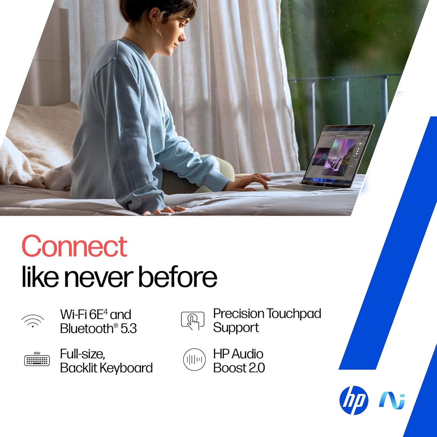 Image of HP Qualcomm Snapdragon X - (16 GB /1 TB HDD /1 TB SSD /Windows 11 Home /16 GB Graphics) he0015QU Laptop