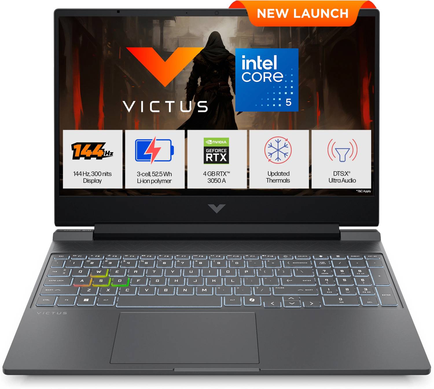 HP Victus 15-fa2500tx Gaming Laptop (i5 14th Gen, 24GB/512GB, RTX
