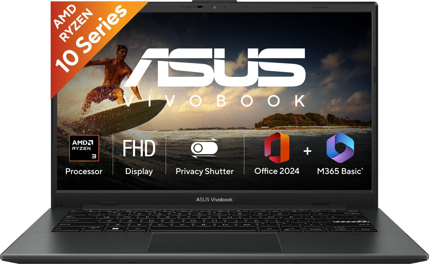 ASUS Vivobook Go 14 (2026) with Office 2024 + M365 Basic AMD Ryzen 3 Quad Core 30 - (8 GB/512 GB SSD/Windows 11 Home) E1404FA-EB1414WS Thin and Light Laptop price history chart and lowest price