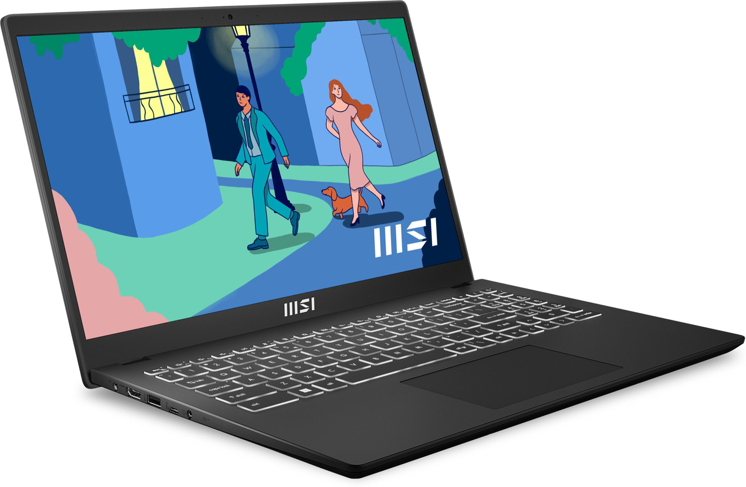 Image of MSI Modern 15 AMD Ryzen 5 Hexa Core 7530U - (16 GB /512 GB SSD /Windows 11 Home) Modern 15 B7M-427IN Business Laptop