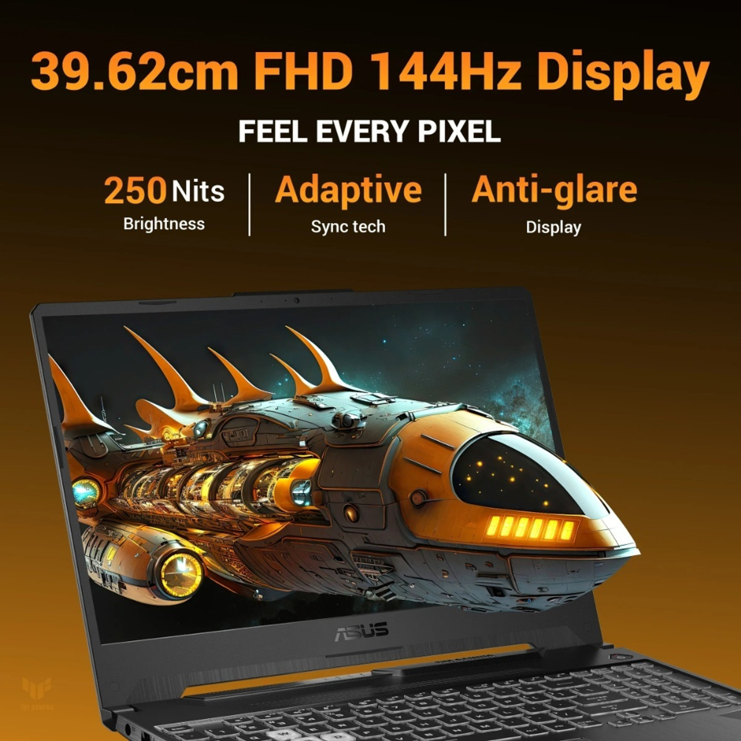 Image of ASUS TUF Gaming A15 (2026) AMD Ryzen 7 170 - (16 GB /512 GB SSD /Windows 11 Home /4 GB Graphics /NVIDIA GeForce RTX 3050 /144 Hz) FA506NCQ-IN081WS Gaming Laptop
