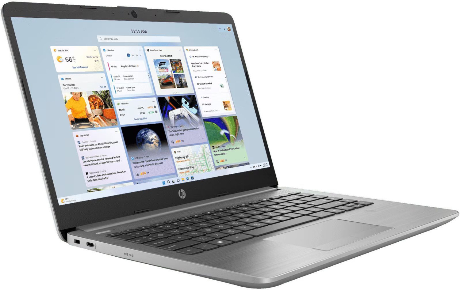 Image of HP 255 G9 Silver AMD Ryzen 5 Hexa Core - (8 GB /512 GB SSD /Windows 11 Home) 255 G9 Business Laptop