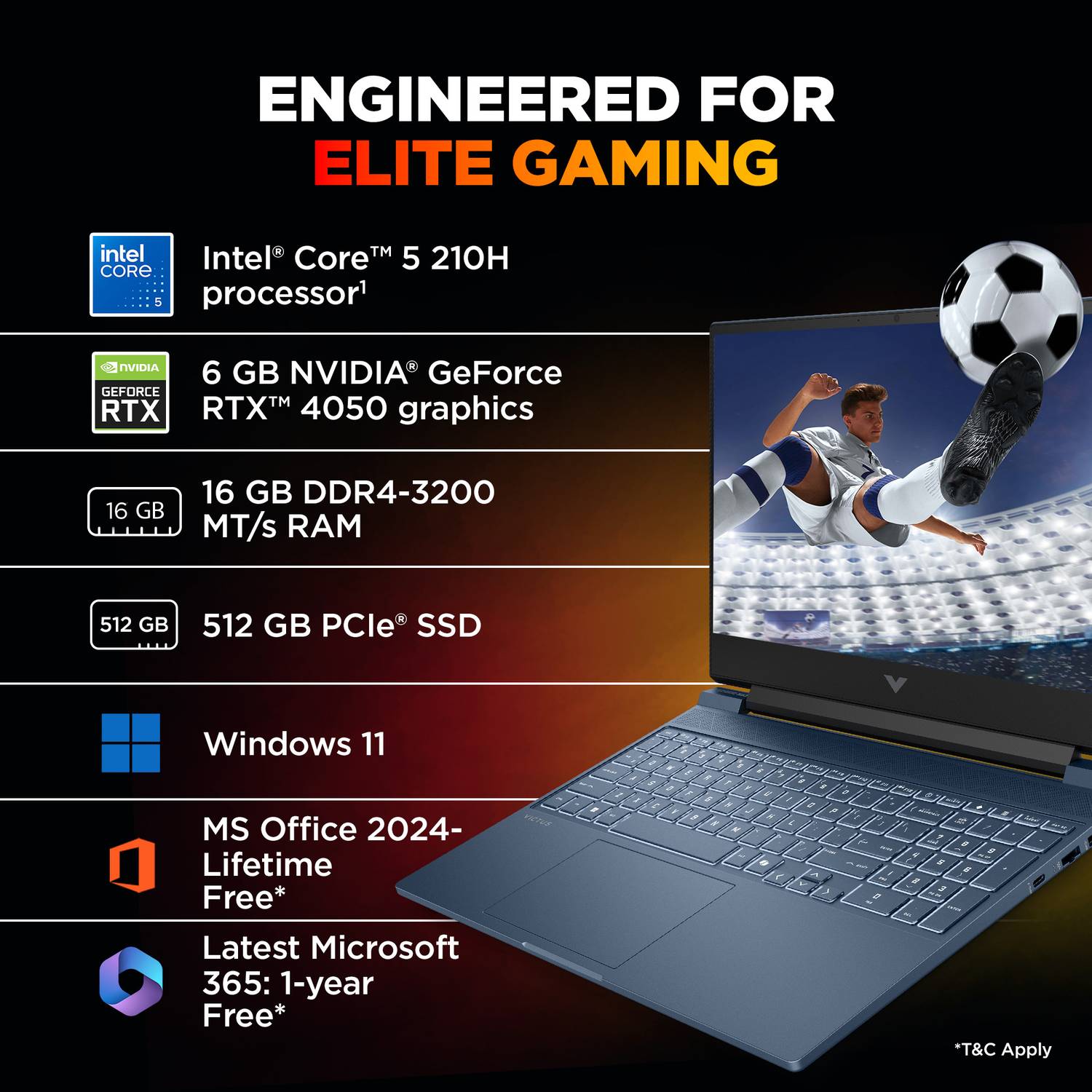 HP Victus 15-fa2203TX i5 14th Gen 16GB 512GB SSD 6GB Graphics - Image 4
