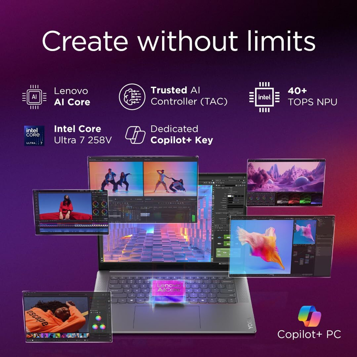 Image of Lenovo Intel Core Ultra 7 14th Gen - (32 GB /1 TB SSD /Windows 11 Home) 15ILL9 Laptop