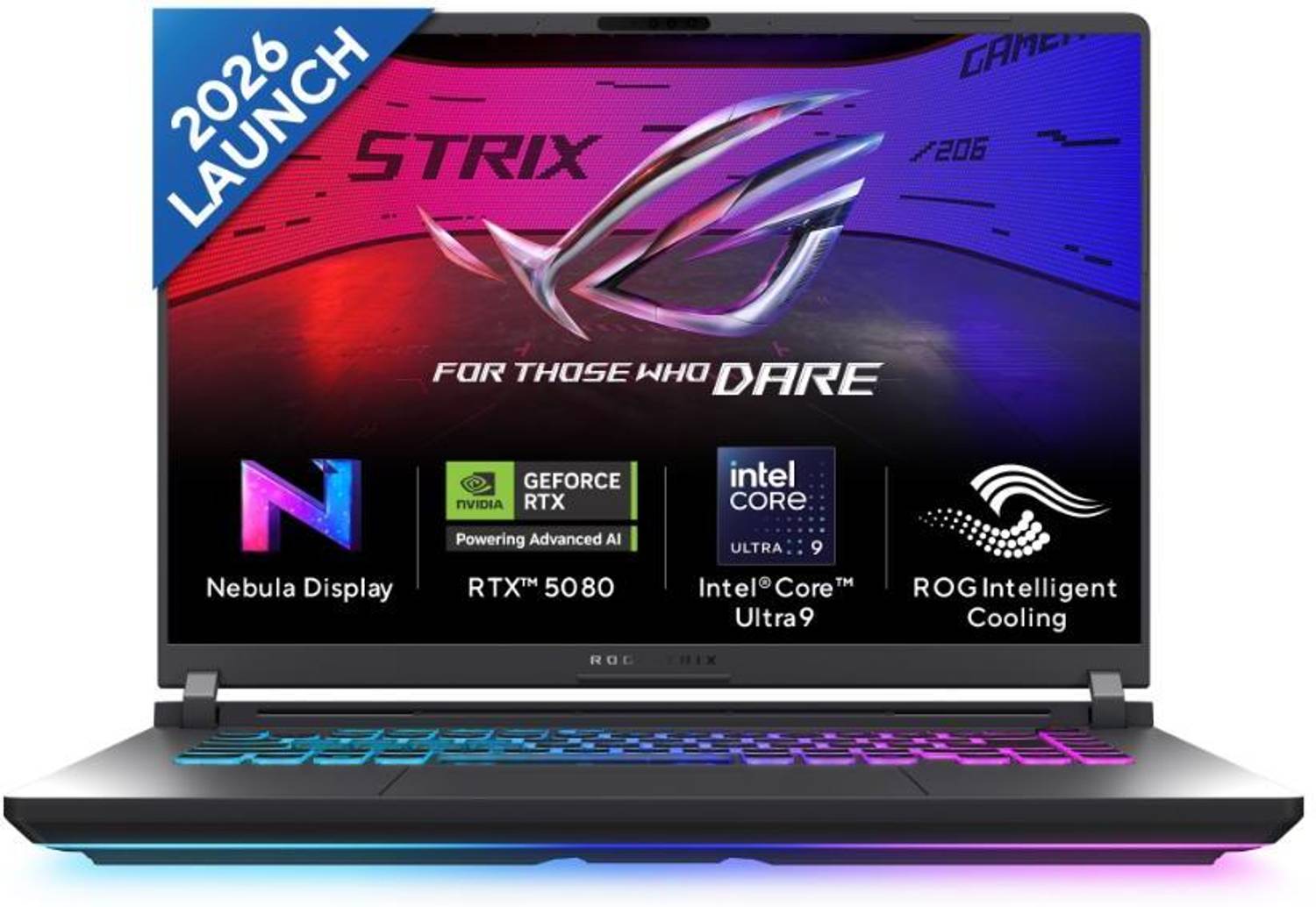 ASUS ROG Strix G16 (2025) AI PC with Office 2024 + M365 Basic* Intel Core Ultra 9 275HX - (32 GB/1 TB SSD/Windows 11 Home/12 GB Graphics/NVIDIA GeForce RTX 5070 Ti/240 Hz/140 W) G615LR-S5190WS Gaming Laptop