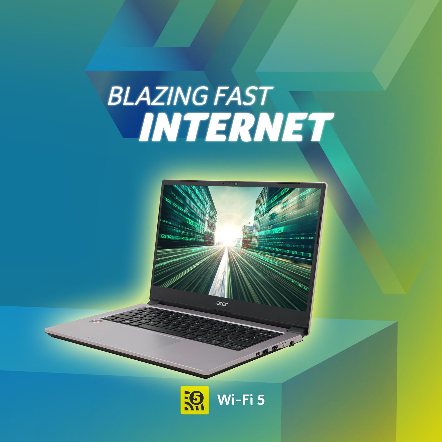 Image of Acer One 14 AMD Ryzen 3 Dual Core - (8 GB /256 GB SSD /Windows 11 Home) Z2-493 Thin and Light Laptop