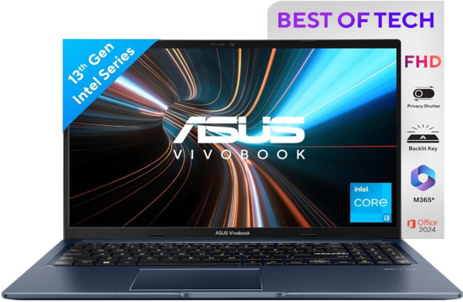 Image of ASUS Vivobook 15 (2026) Intel Core i3 13th Gen 1315U - (8 GB /512 GB SSD /Windows 11 Home /512 MB Graphics) X1504VA-NJ3321WS Thin and Light Laptop