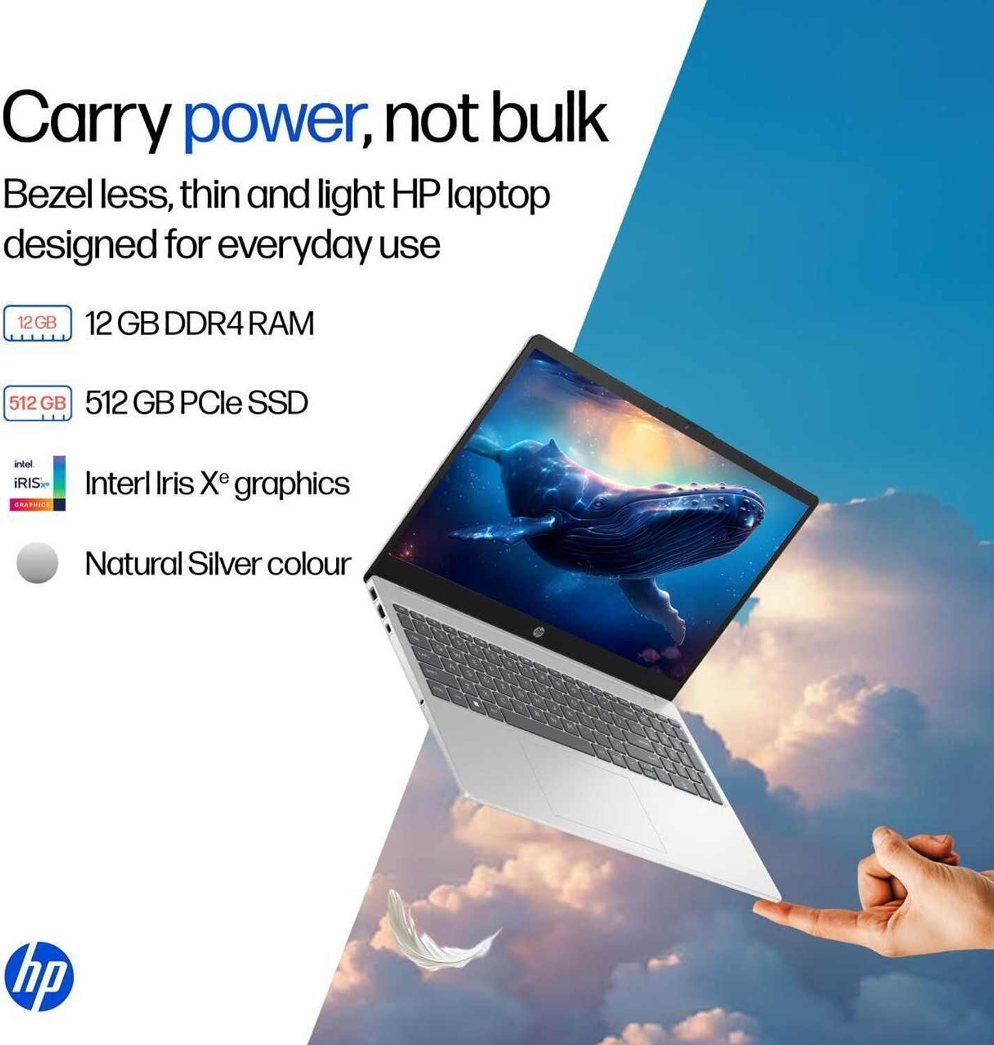 Image of HP Intel Core i5 13th Gen 1334U - (12 GB /512 GB SSD /Windows 11 Home) 15-fd0575TU Thin and Light Laptop