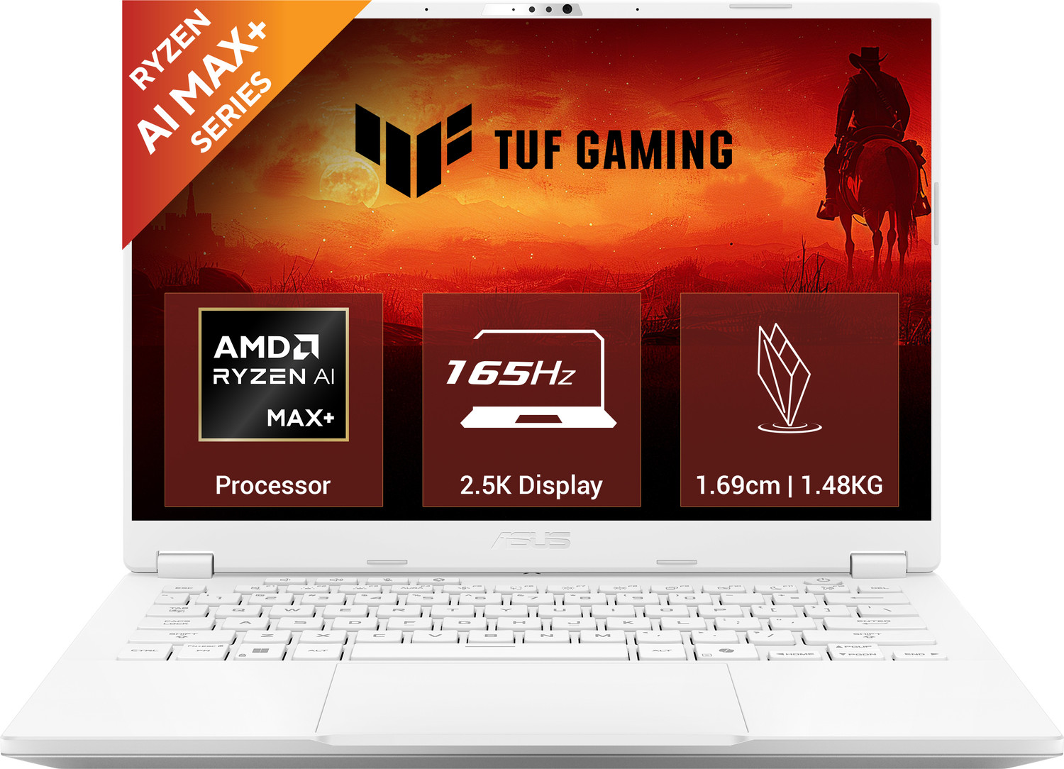 Image of ASUS TUF Gaming A14 (2026) with Office 2024 + M365 Basic, AI PC NPU upto 50TOPS AMD Ryzen AI Max+ - (32 GB /1 TB SSD /Windows 11 Home /AMD Radeon 8060S /165 Hz) FA401EA-RG019WS Gaming Laptop