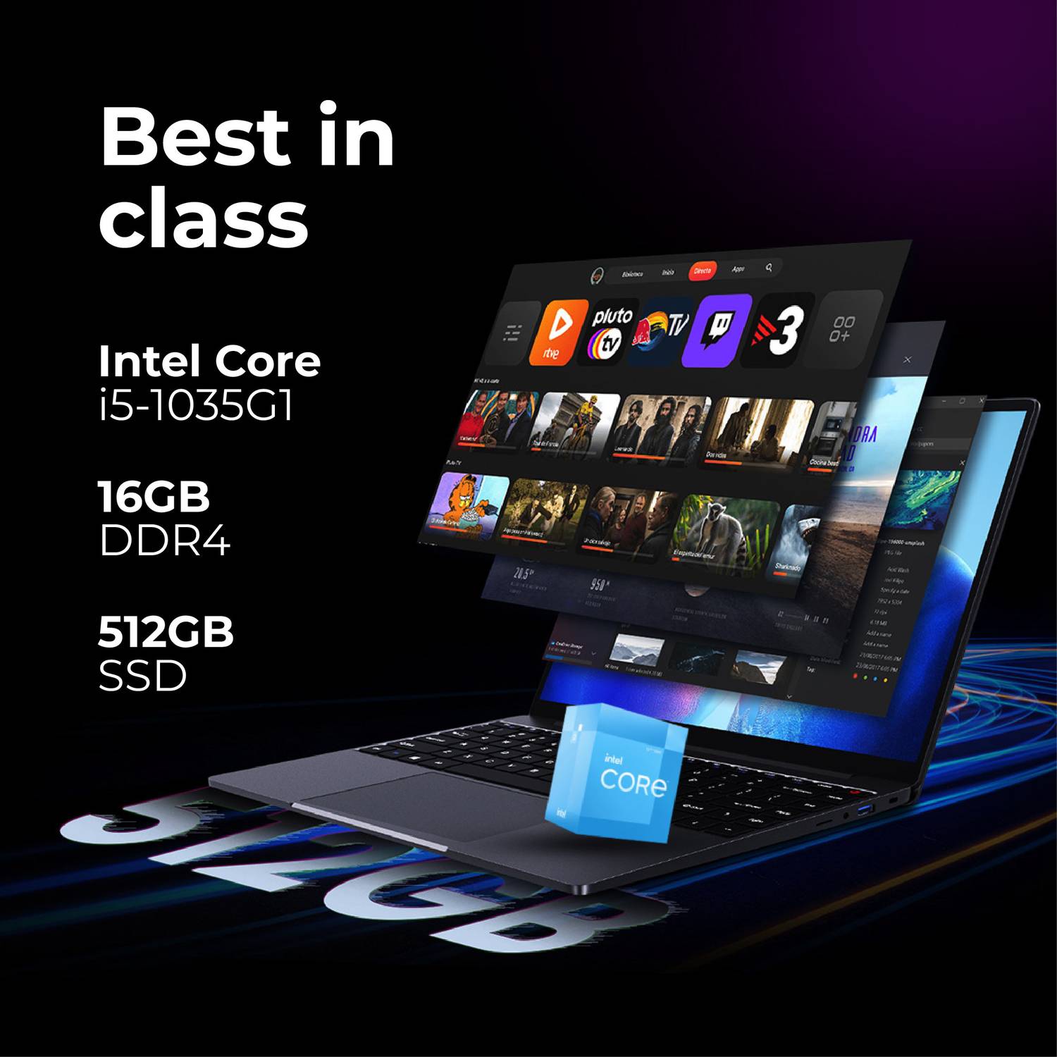 CHUWI CoreBook X Grey Laptop i5 10th Gen 16GB 512GB SSD Windows 11 - Image 2